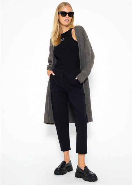 SASSYCLASSY Cardigan Strickjacke Damen lang mit Taschen Cardigan Damen mit günstig online kaufen