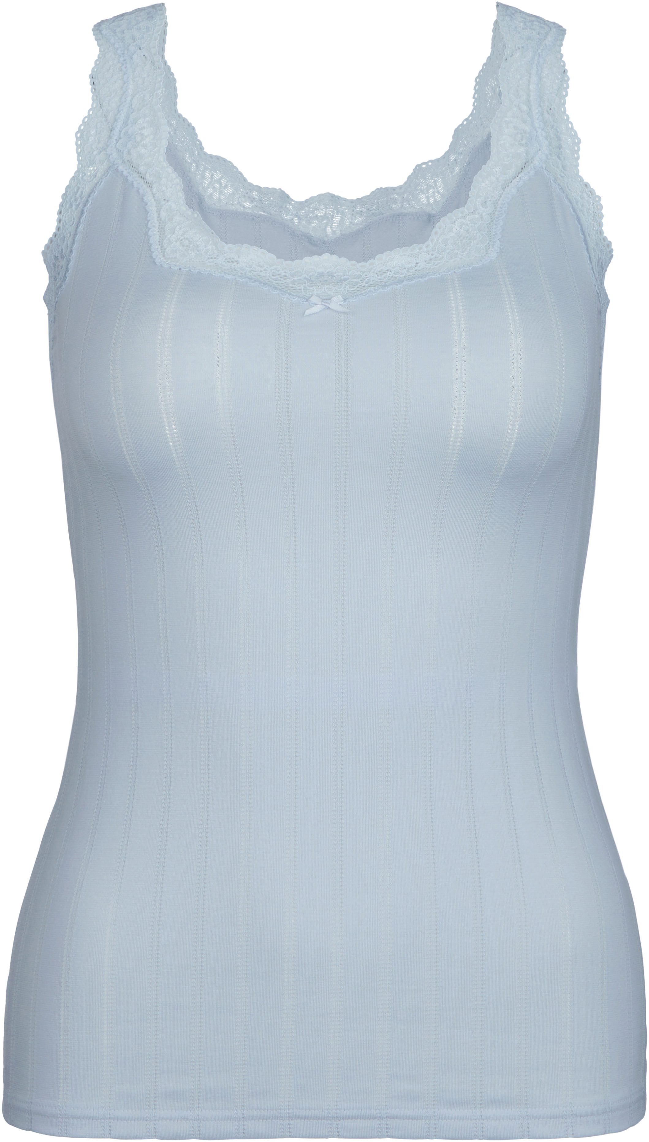 CALIDA Tanktop "Etude Toujours", zarte Spitze, Nadelstreifen-Design, Cotton günstig online kaufen