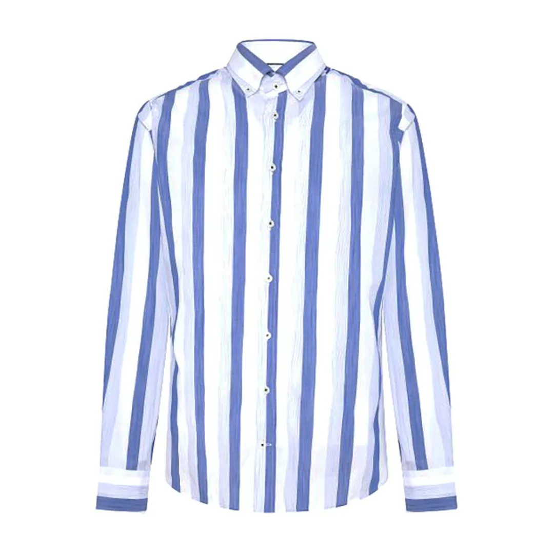 Hackett Nautical Large Stripe Langarm Hemd S Blue / Multi günstig online kaufen
