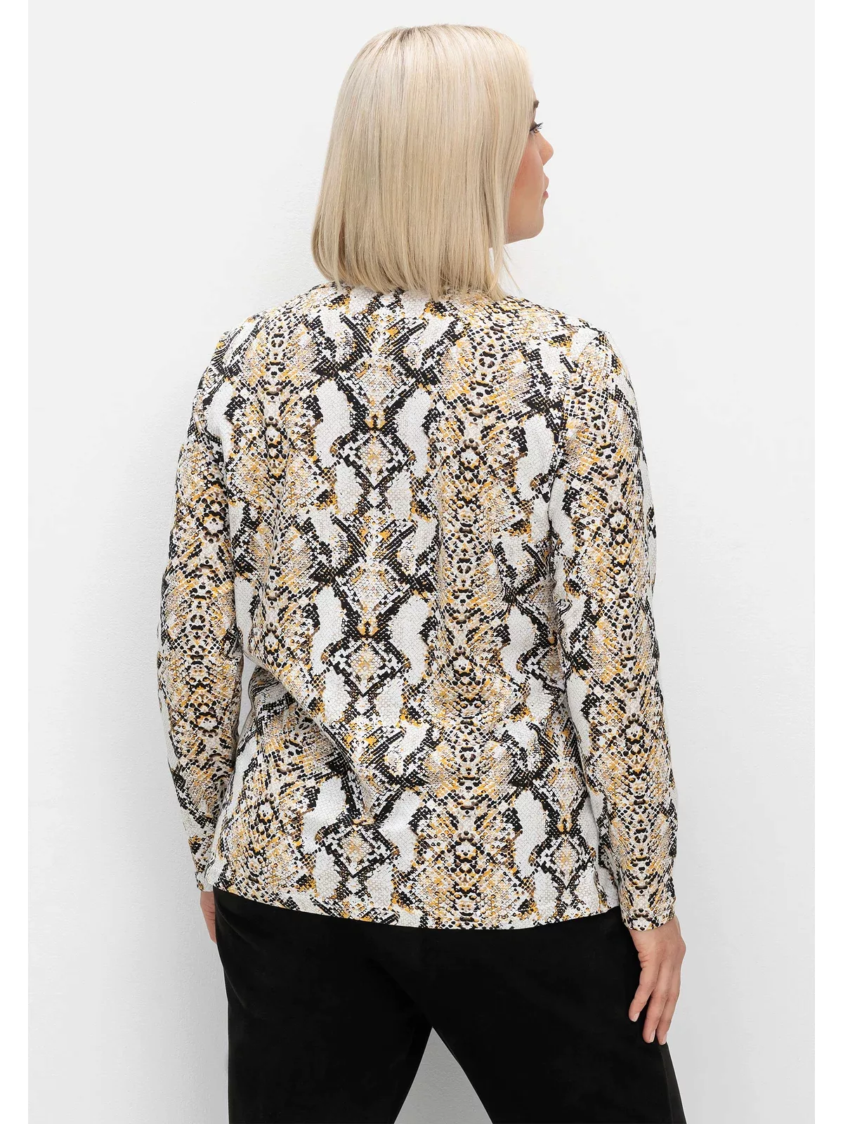 Sheego Langarmshirt "Große Größen", mit Animalprint und Rundhalsausschnitt günstig online kaufen