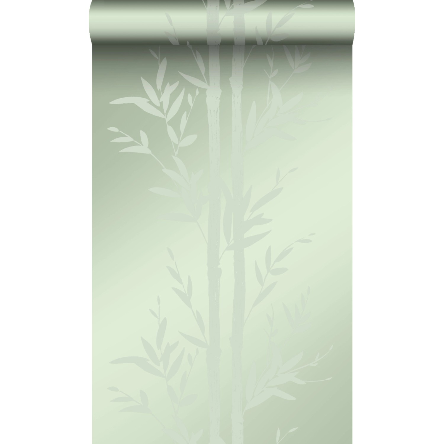 Origin Wallcoverings Tapete Bambusmuster Olivgrün 53 cm x 10,05 m 345752 günstig online kaufen