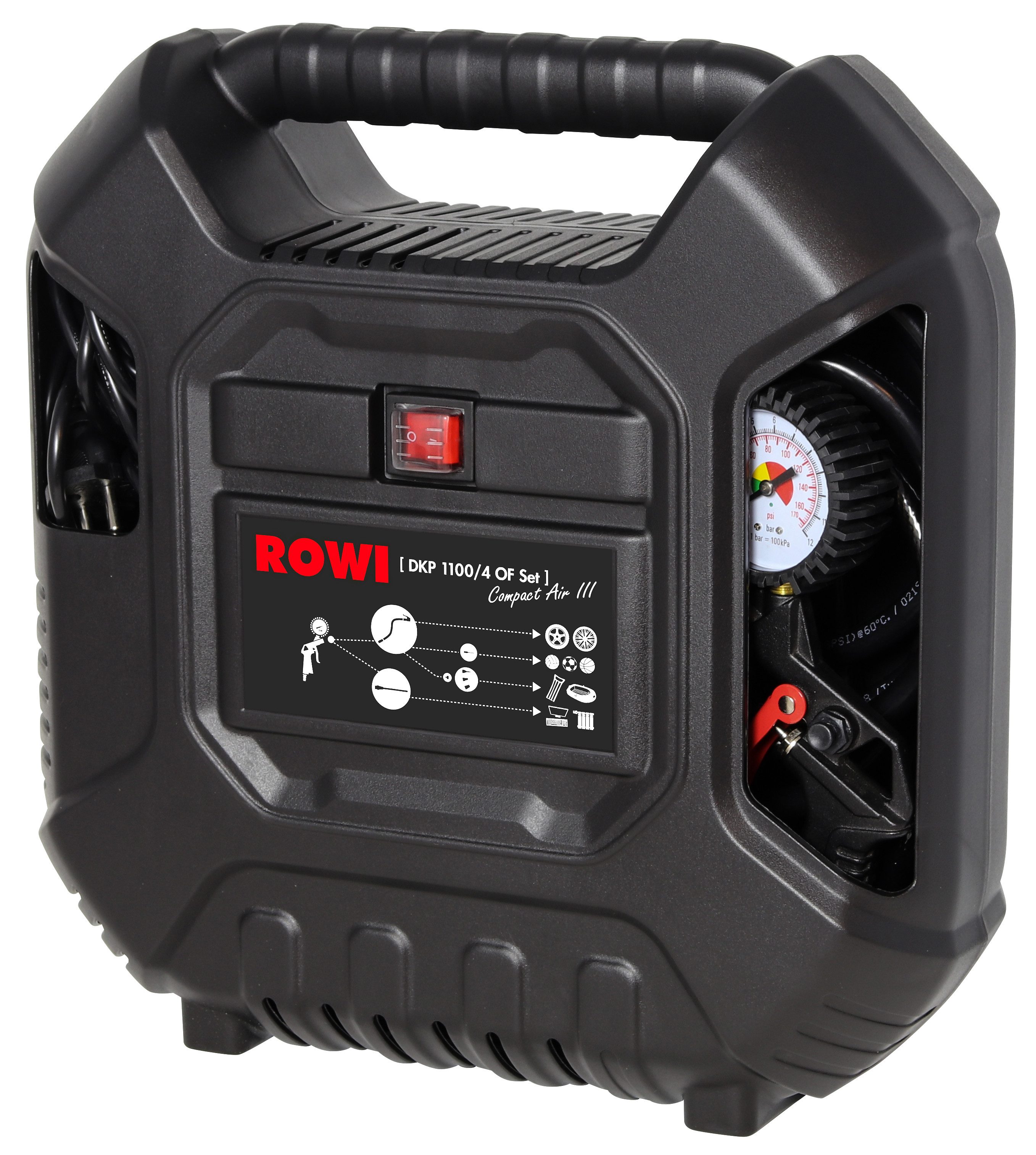 ROWI Kompressor Set - DKP 1100/4 günstig online kaufen