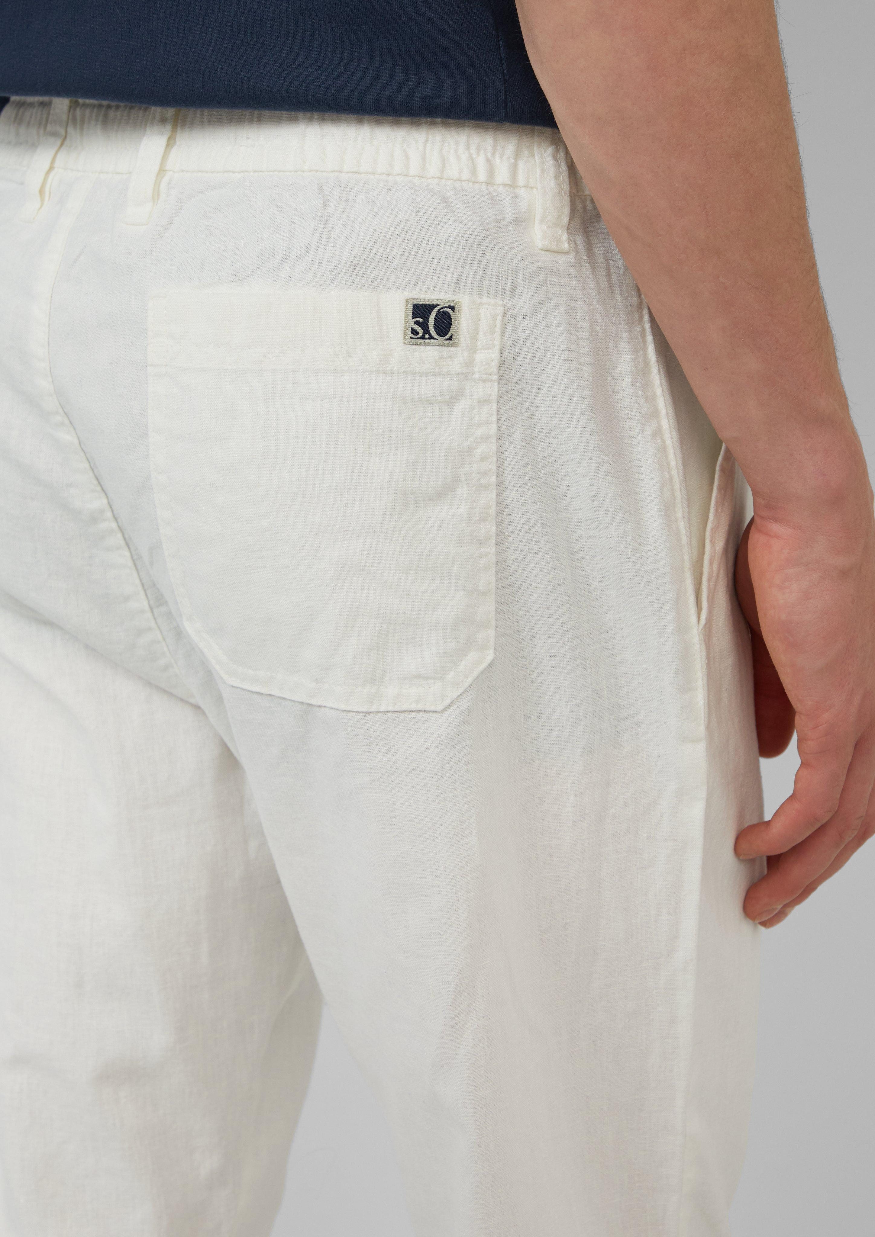 s.Oliver Stoffhose Detroit: Relaxed-Fit-Chino aus Leinenmix günstig online kaufen