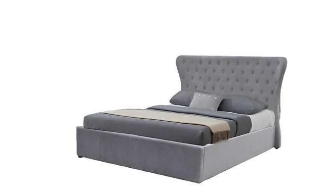 Xlmoebel Bett Designer Bett mit Polsterung aus Textil und Leder, Maße 180x2 günstig online kaufen