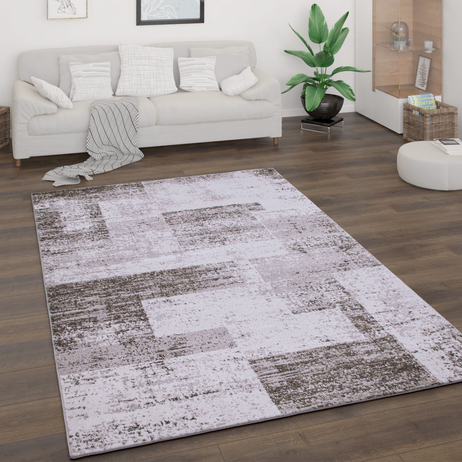 Paco Home Teppich »Bari 873«, rechteckig, 13 mm Höhe, Kurzflor, Patchwork D günstig online kaufen