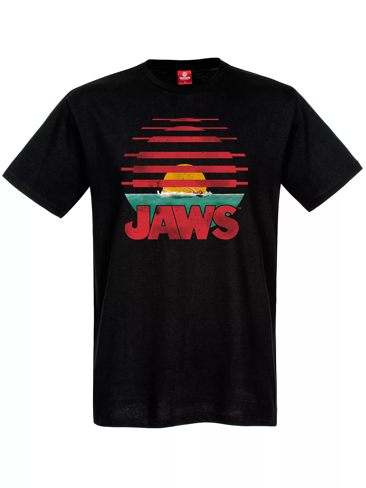 Der weisse Hai Swim Herren T-Shirt schwarz günstig online kaufen