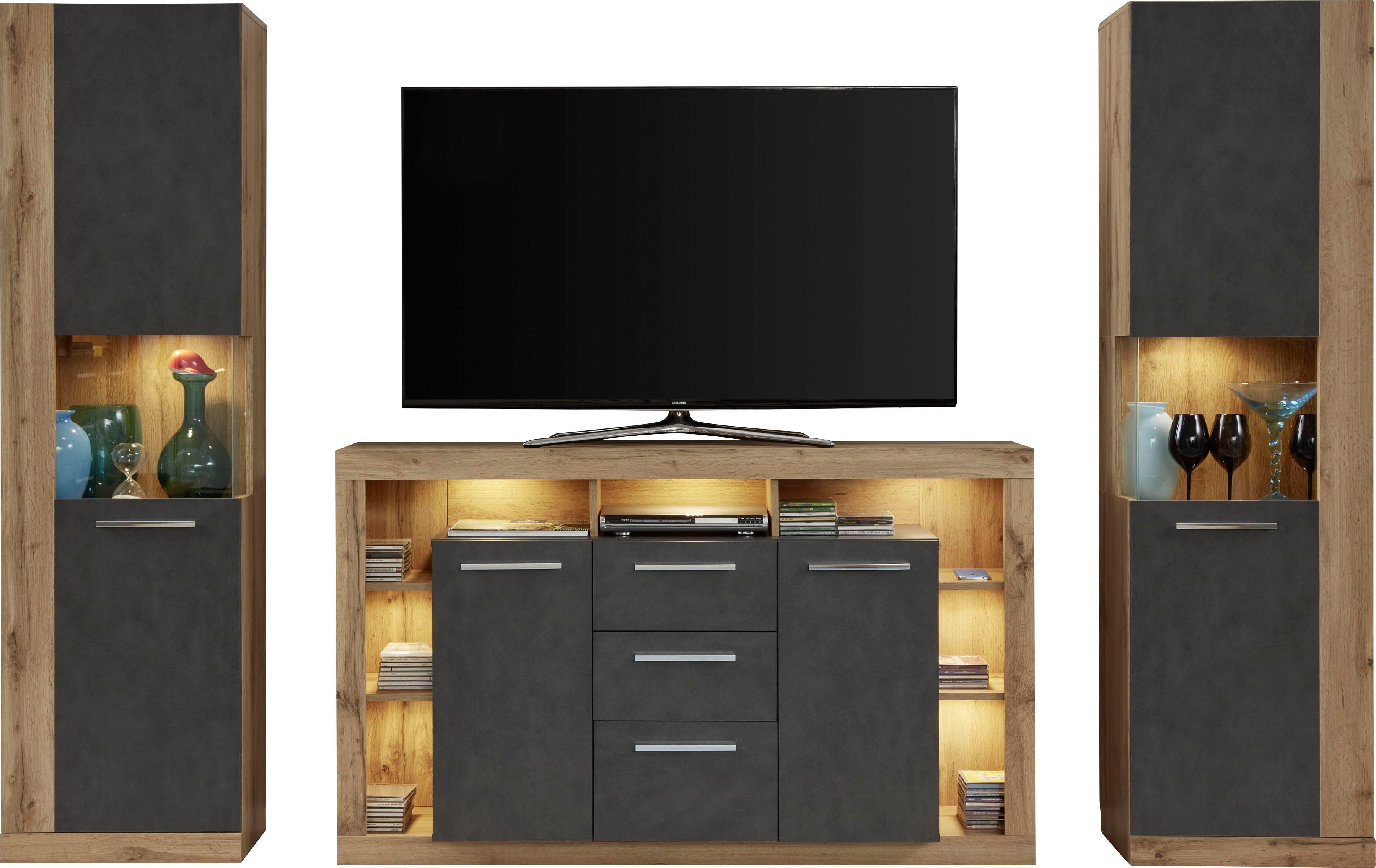INOSIGN Sideboard Gwendolyn, pflegeleichtes Design, Beleuchtung günstig online kaufen