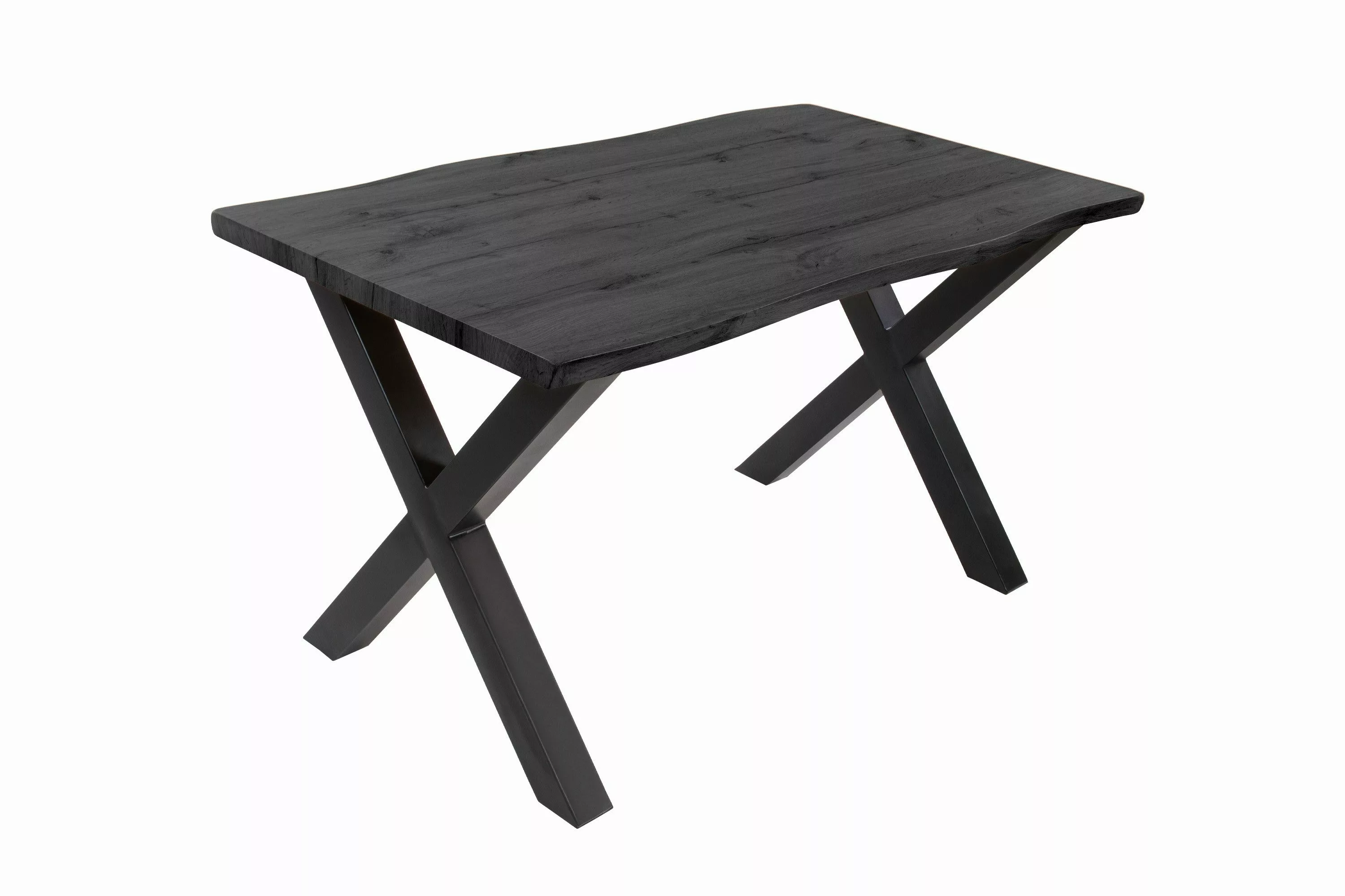 Loreno® Esstisch Josy, Holz-Optik Grau, Baumkante, günstig online kaufen
