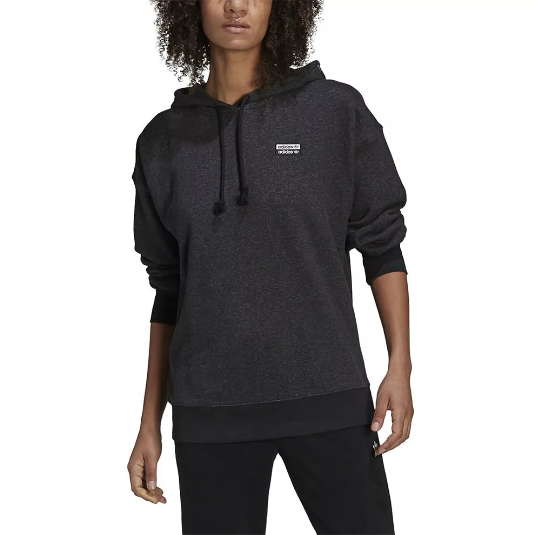 Adidas Originals R.y.v Kapuzenpullover 40 Black Melange günstig online kaufen