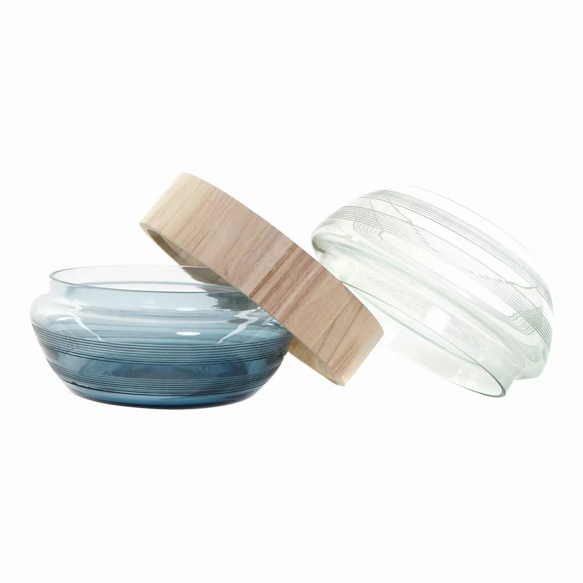 Vase Dkd Home Decor Blau Minze Holz Kristall Moderne (25 X 25 X 22 Cm) günstig online kaufen