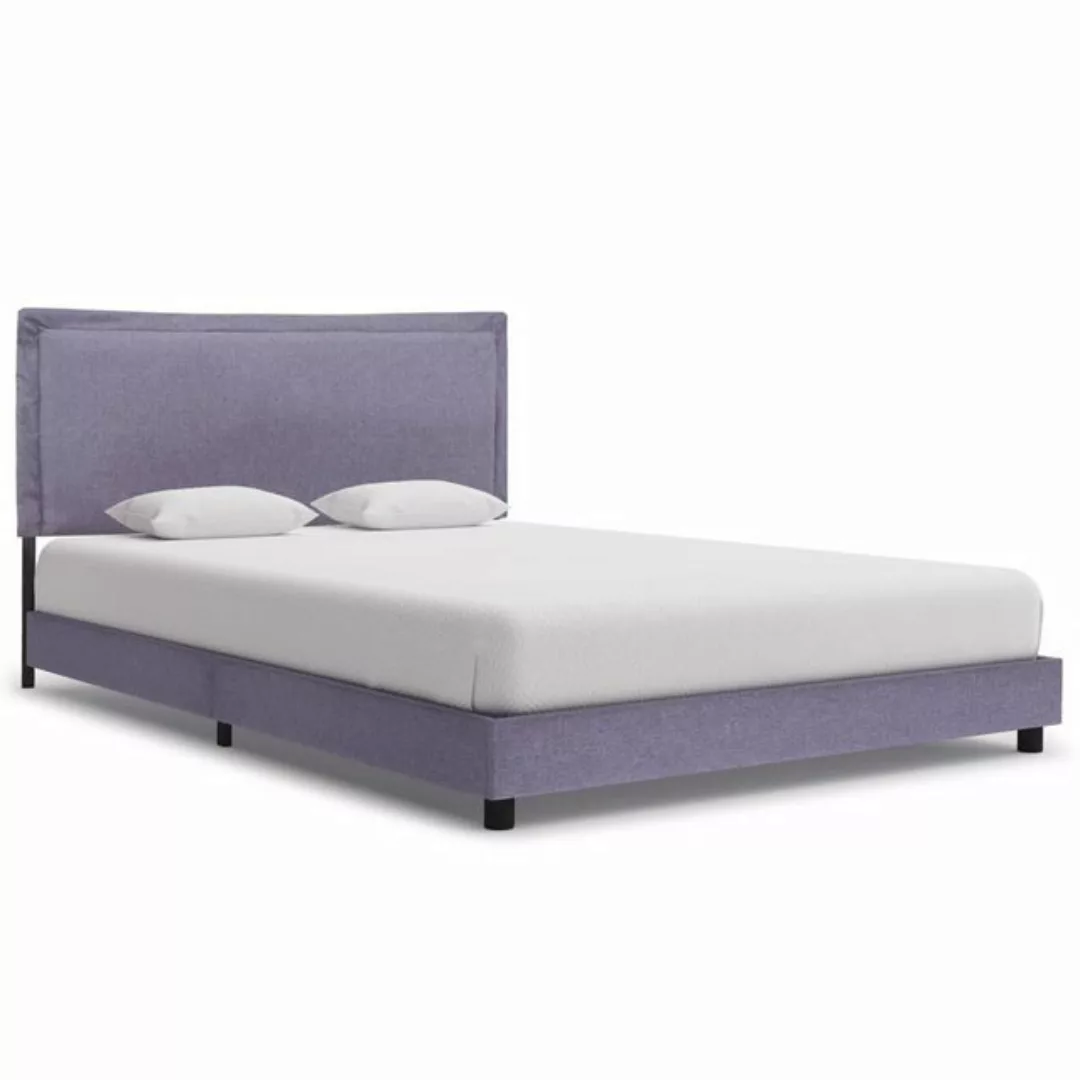 furnicato Bett Bettgestell Hellgrau Stoff 140x200 cm günstig online kaufen