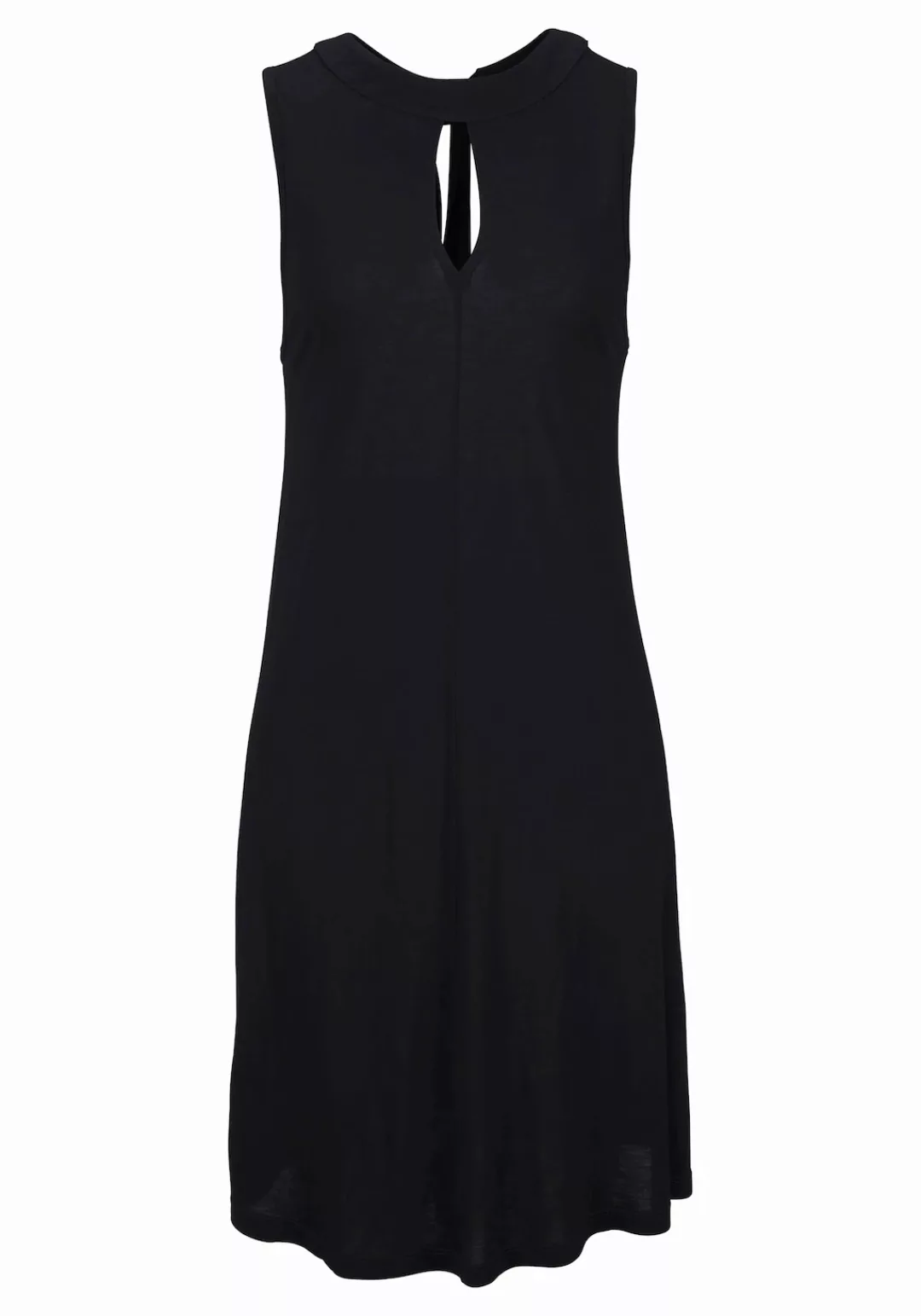 LASCANA Jerseykleid in weit schwingender Form, mit Taschen, Bindeband im Na günstig online kaufen