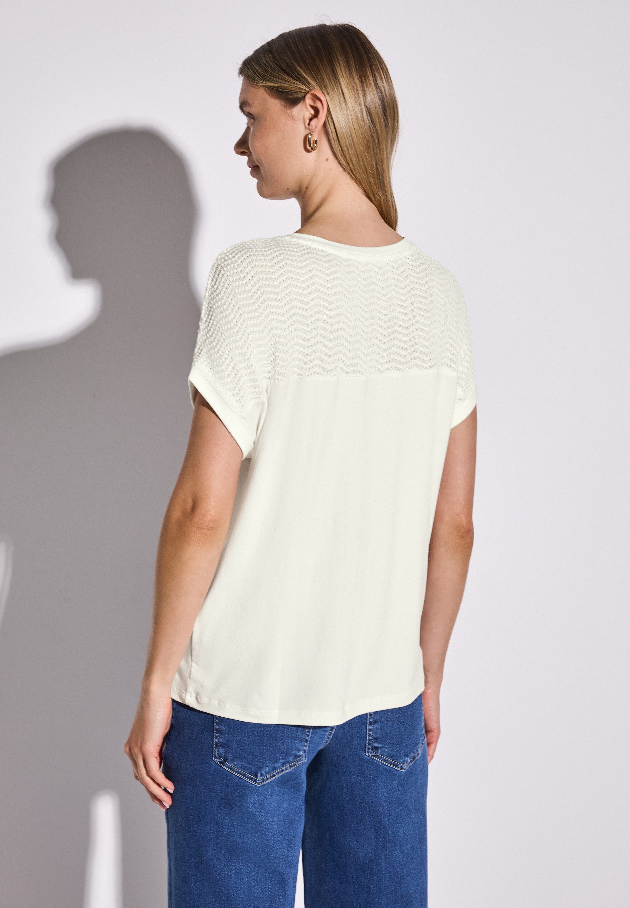 STREET ONE T-Shirt, aus strecthigem Viskosematerial günstig online kaufen