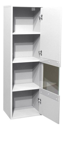 58 aufm Kessel Hängeschrank mit Tür Erna 41x32x132 Hängevitrine Wandschrank günstig online kaufen