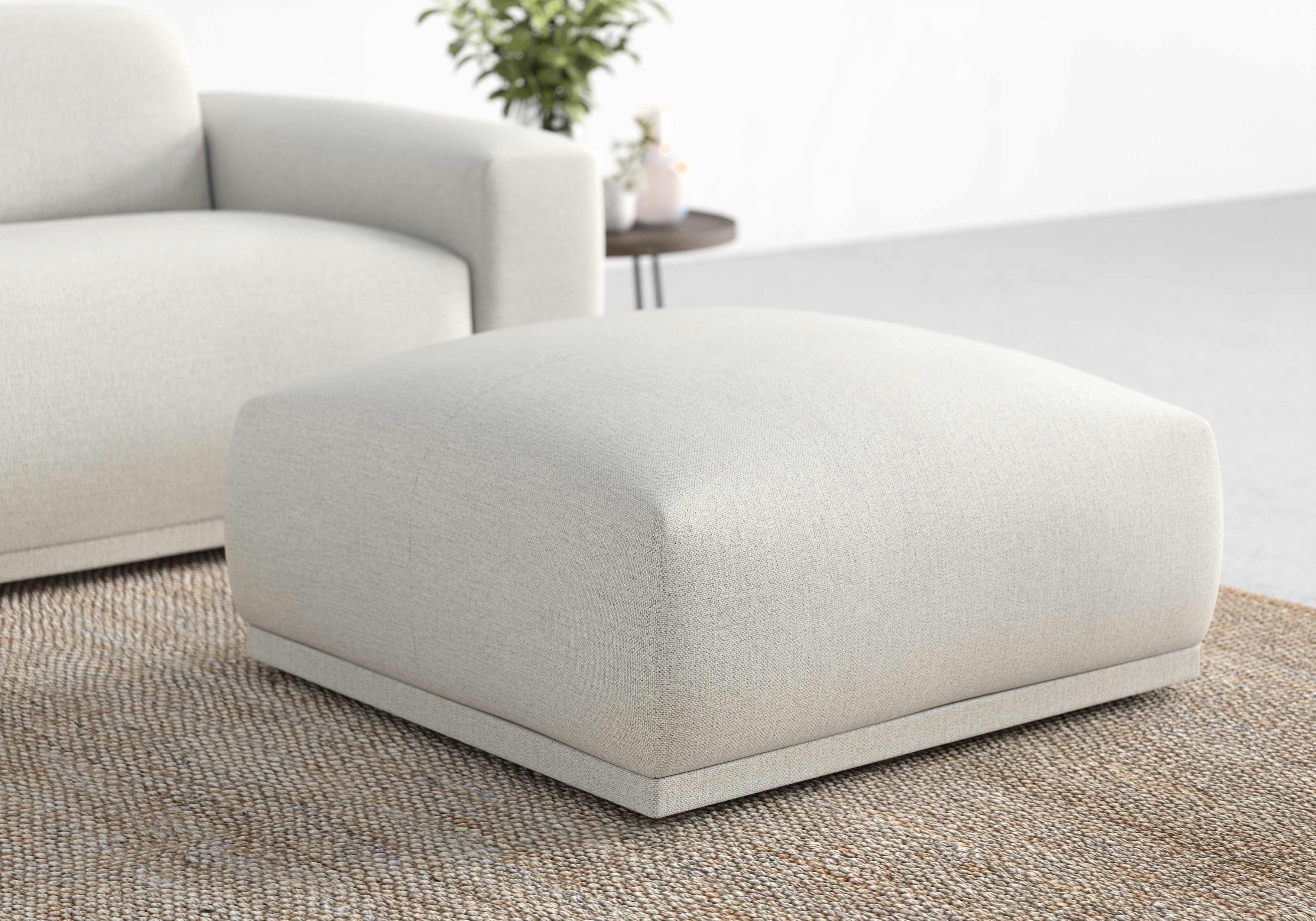 TRENDMANUFAKTUR Hocker "Braga, mit hochwertigem Kaltschaum, quadratisch, in günstig online kaufen
