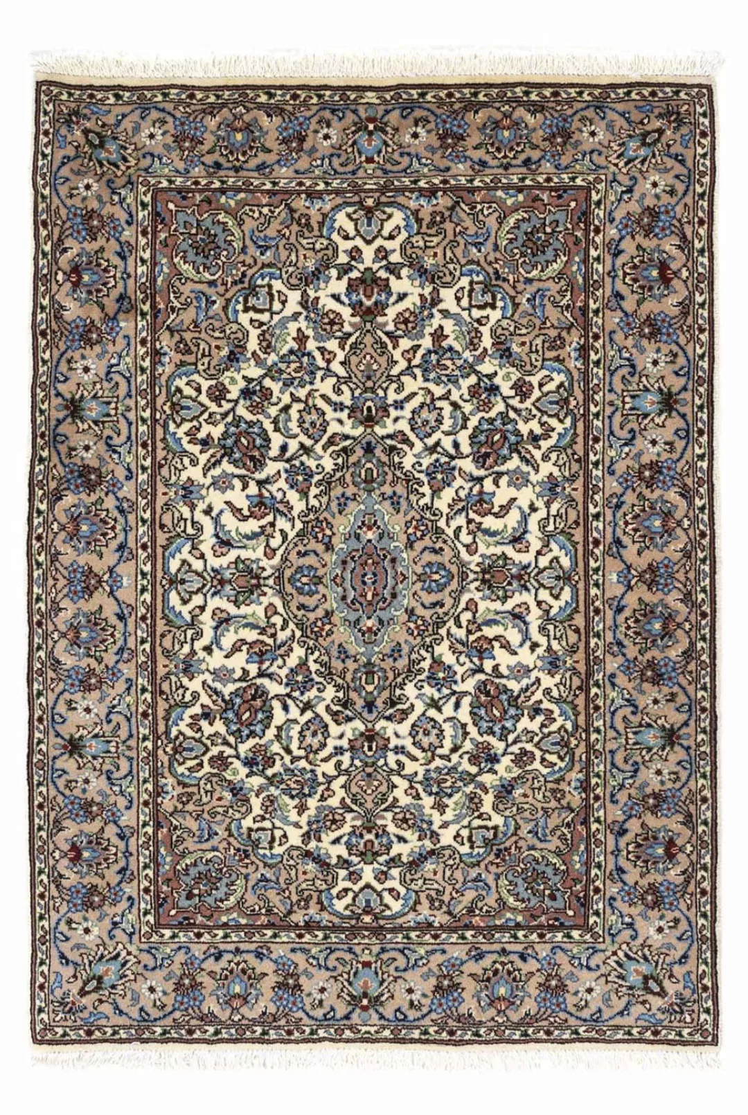 morgenland Wollteppich »Keshan Medaillon Beige 148 x 97 cm«, rechteckig günstig online kaufen