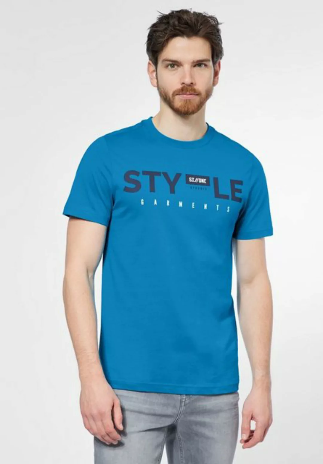 STREET ONE MEN T-Shirt, mit Wording-Print günstig online kaufen