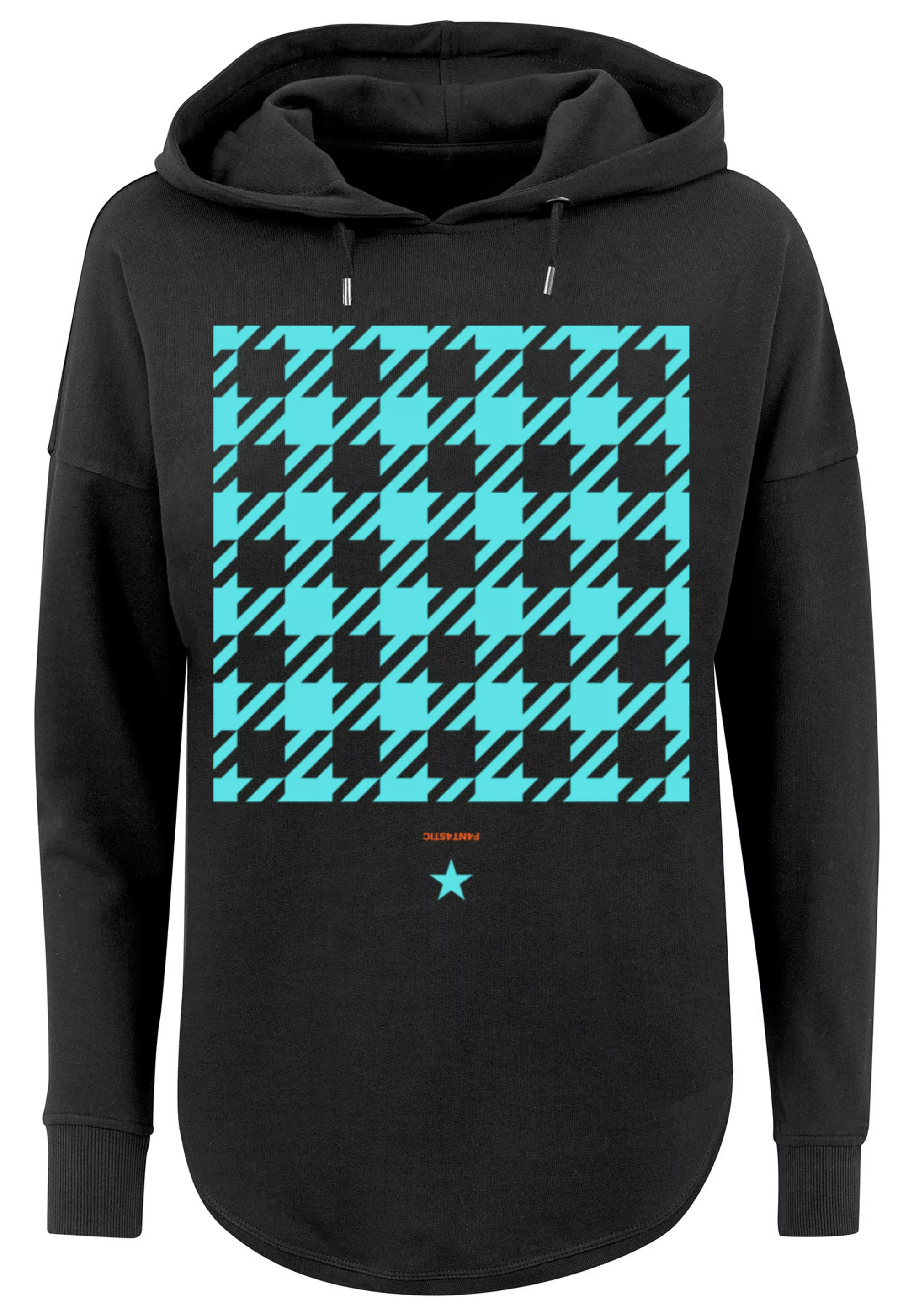 F4NT4STIC Kapuzenpullover "Hahnentritt Karo blau", Print günstig online kaufen