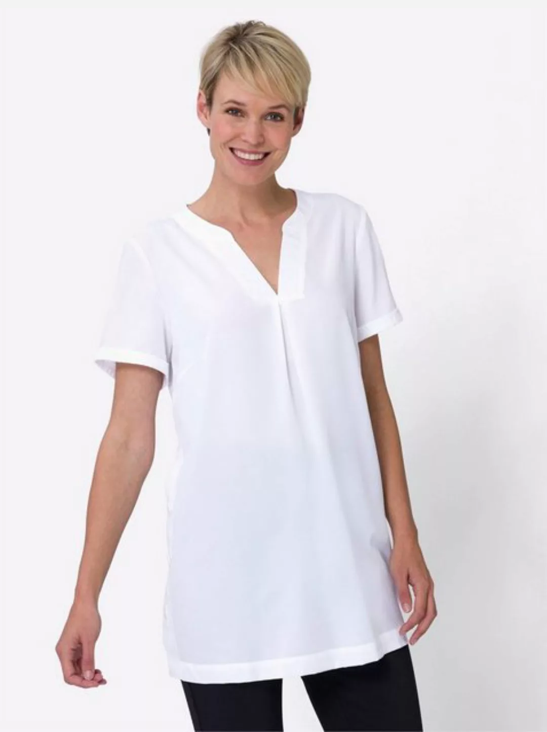 Sieh an! Klassische Bluse Longbluse günstig online kaufen