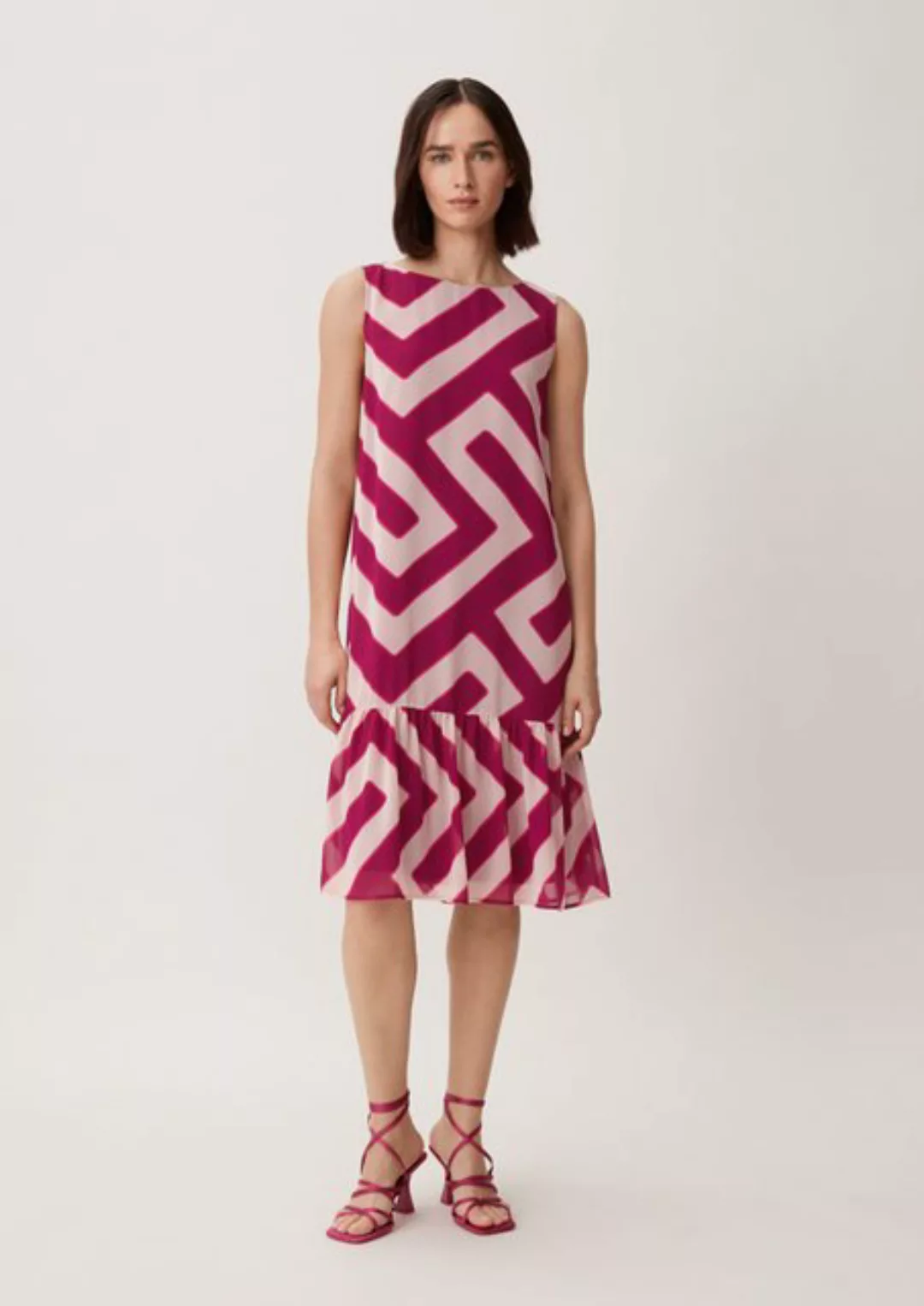 Comma Minikleid Kleid mit Volants Volants günstig online kaufen