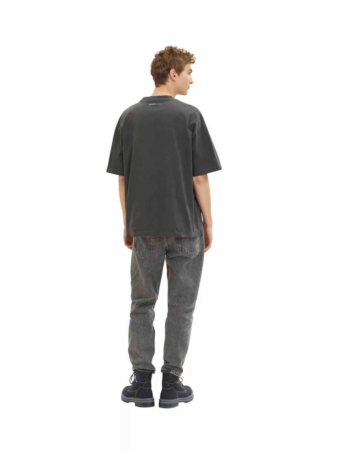 Tom Tailor Denim Herren T-Shirt OVERSIZED GARMENTDYE - Relaxed Fit günstig online kaufen