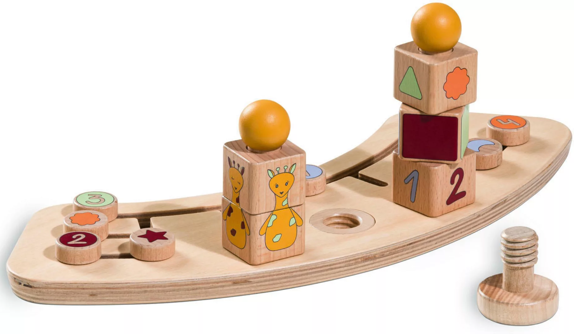 Hauck Hochstuhltablett "Alpha Play Sorting Set Giraffe", FSC - schützt Wald günstig online kaufen