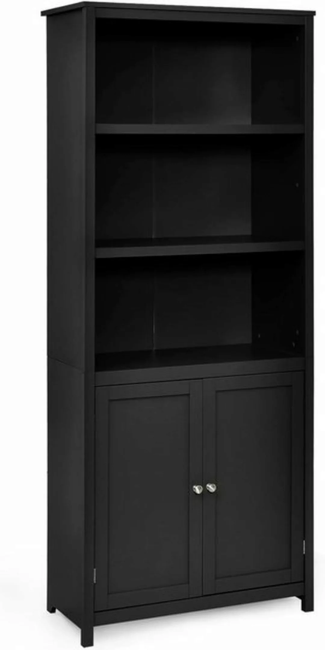 KOMFOTTEU Hochschrank Bücherschrank mit 3 offenen Ablagen, 74,5 x 35,5 x 18 günstig online kaufen