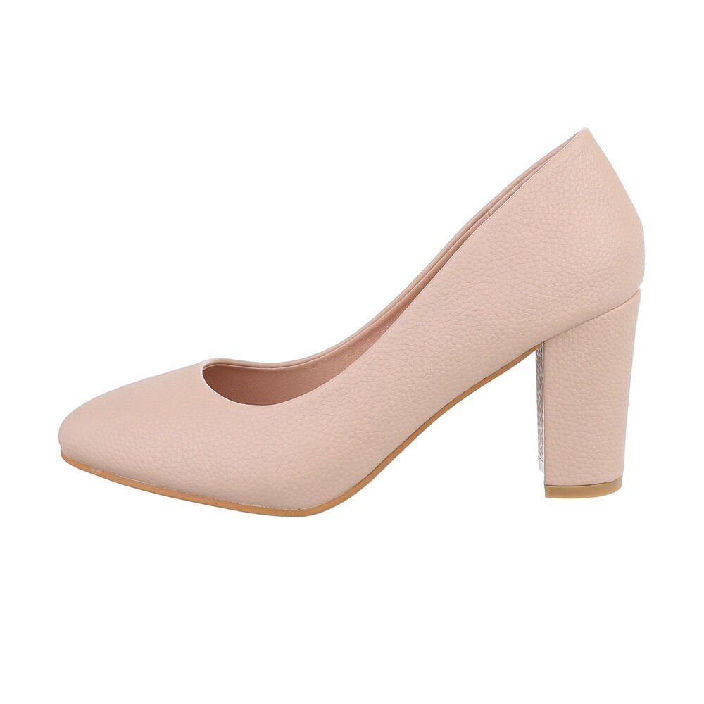 Ital-Design Damen Abendschuhe Elegant High-Heel-Pumps Blockabsatz günstig online kaufen