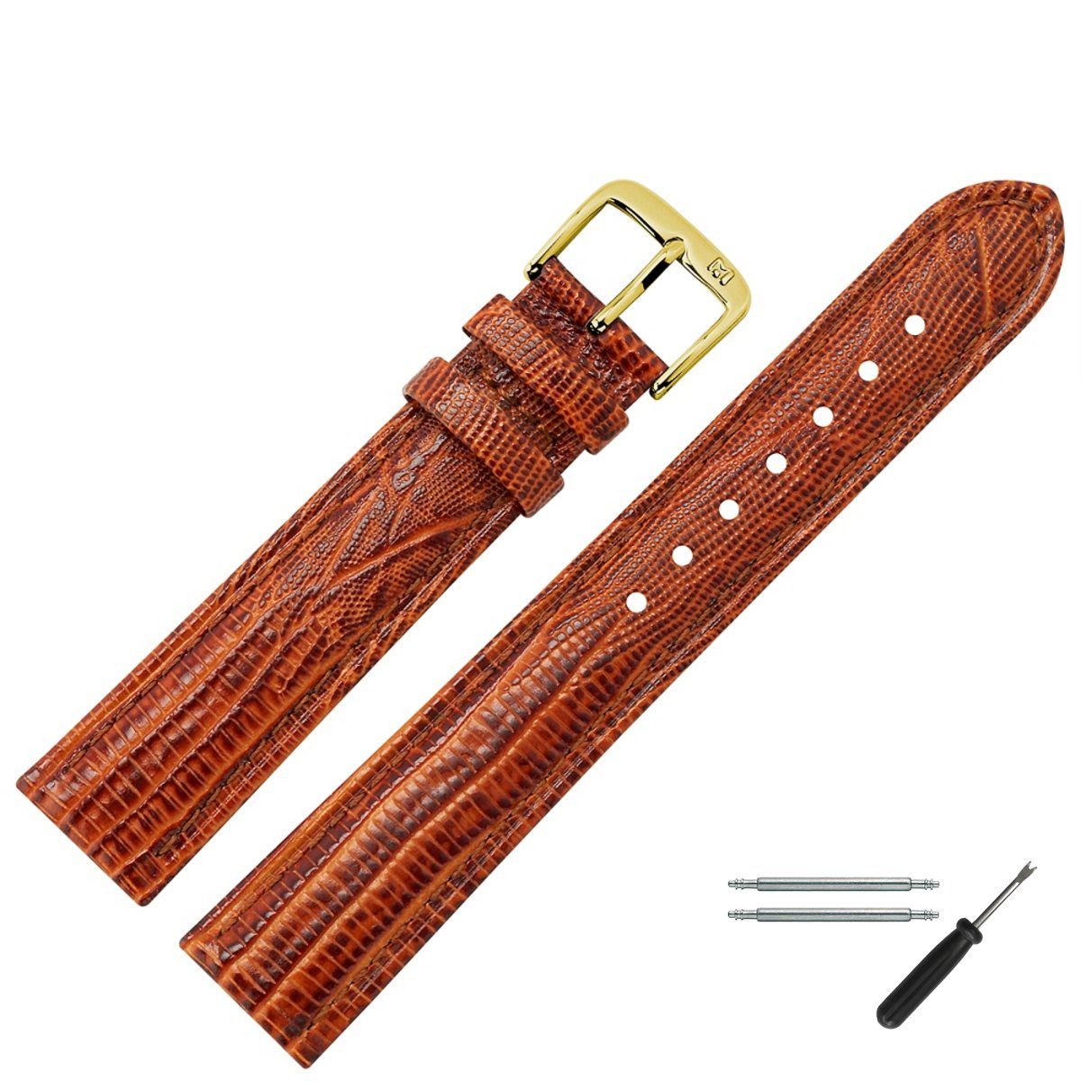 MARBURGER Uhrenarmband 8mm Leder Eidechse (Teju) günstig online kaufen