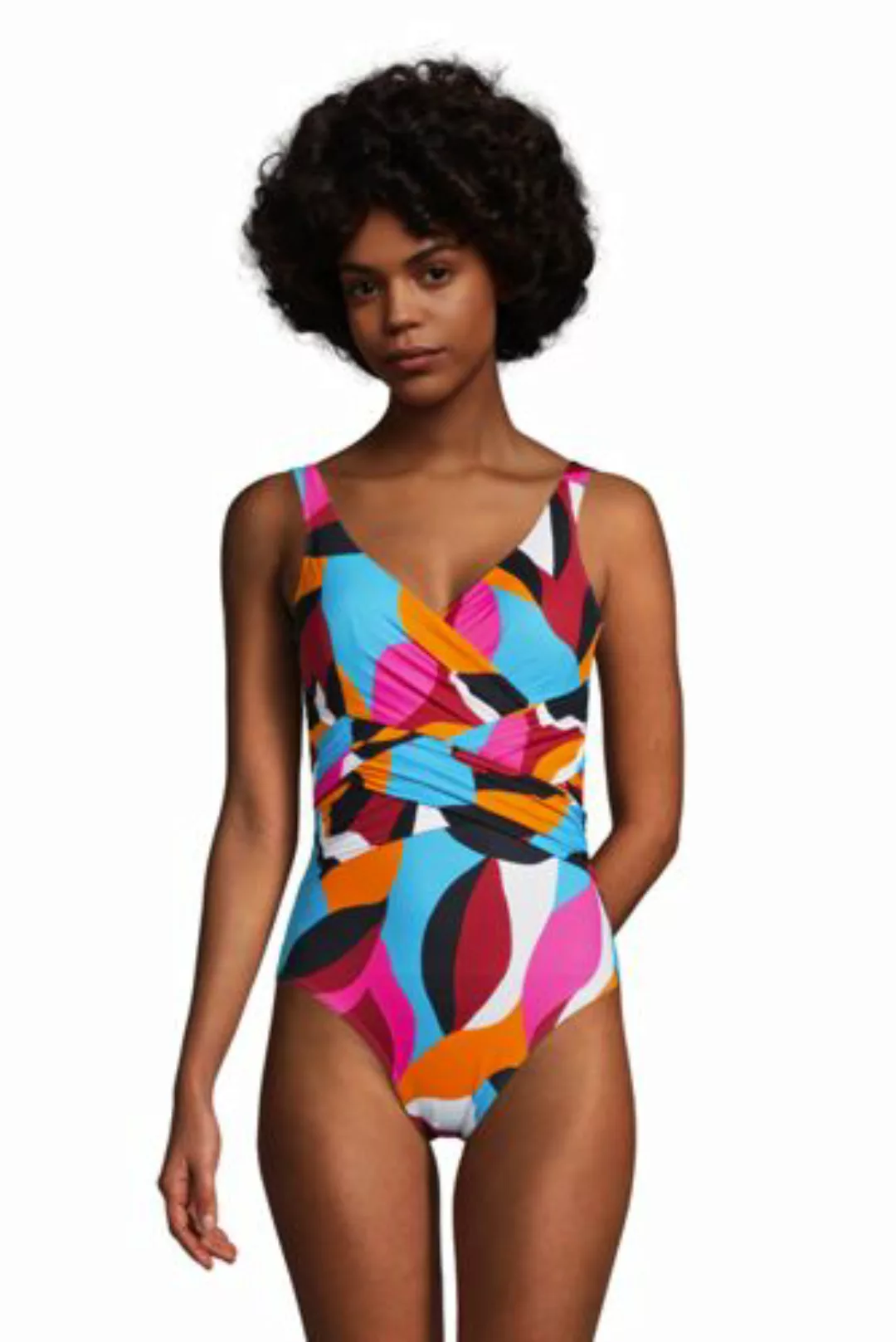 Shape-Badeanzug mit Soft Cups Ombré SLENDER, Damen, Größe: XL Normal, Schwa günstig online kaufen