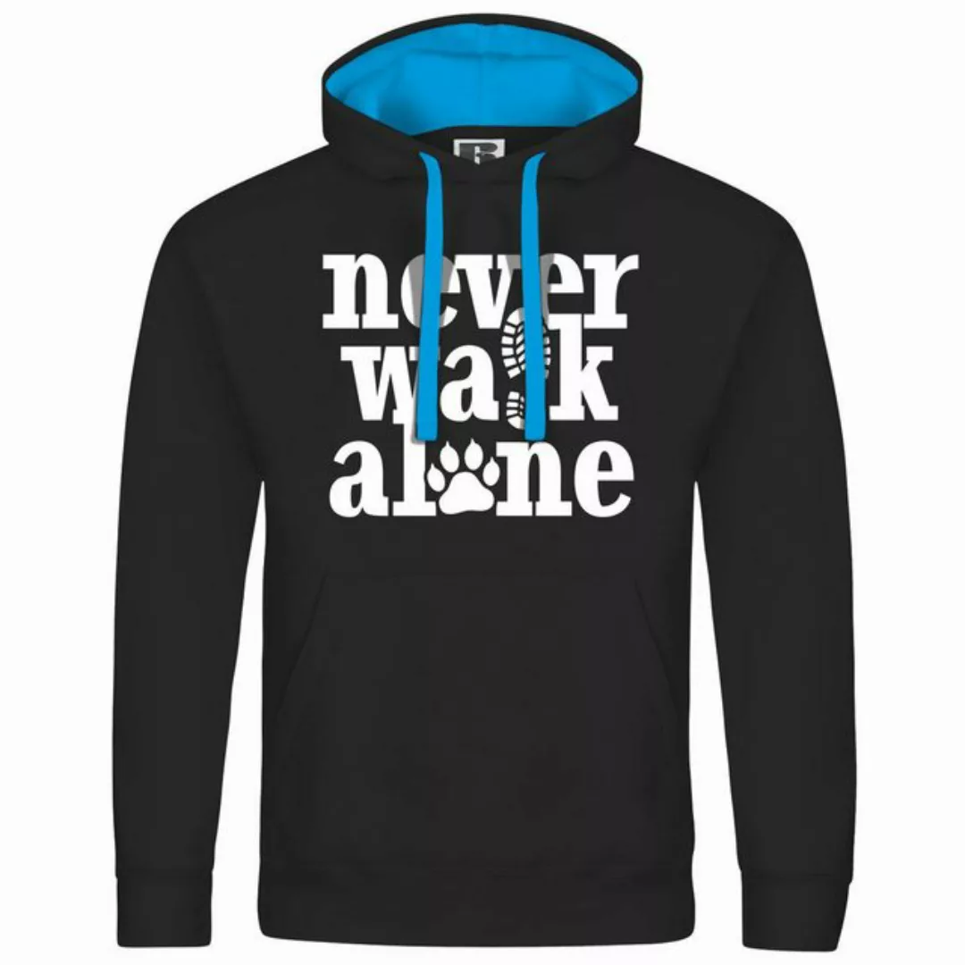 deinshirt Kapuzenpullover Herren Kapuzenpullover Never walk alone Mit Print günstig online kaufen