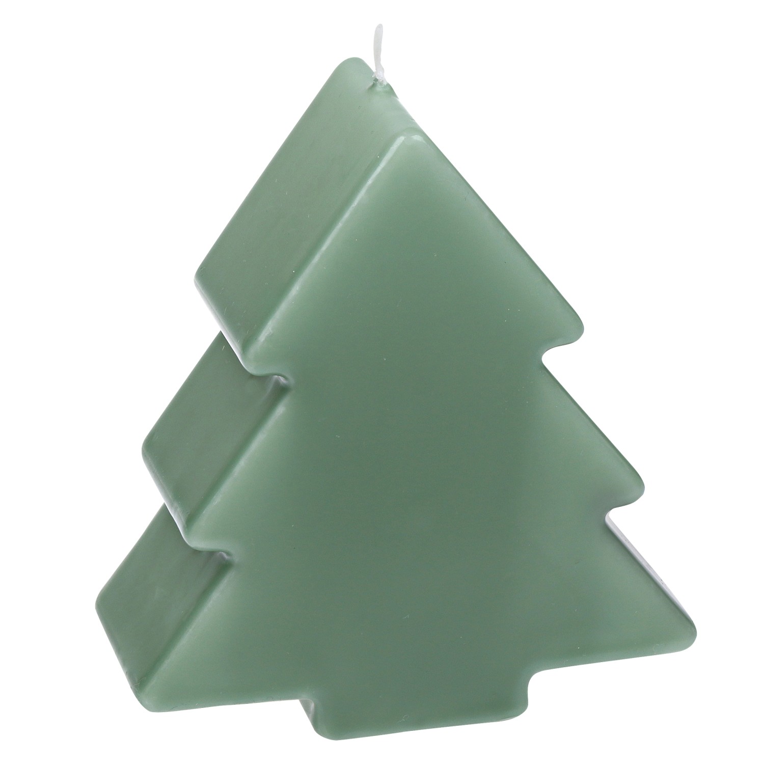 Steinhart Figurenkerze Flach-Tannenbaum 12 x 11 x 5 cm Salbei günstig online kaufen