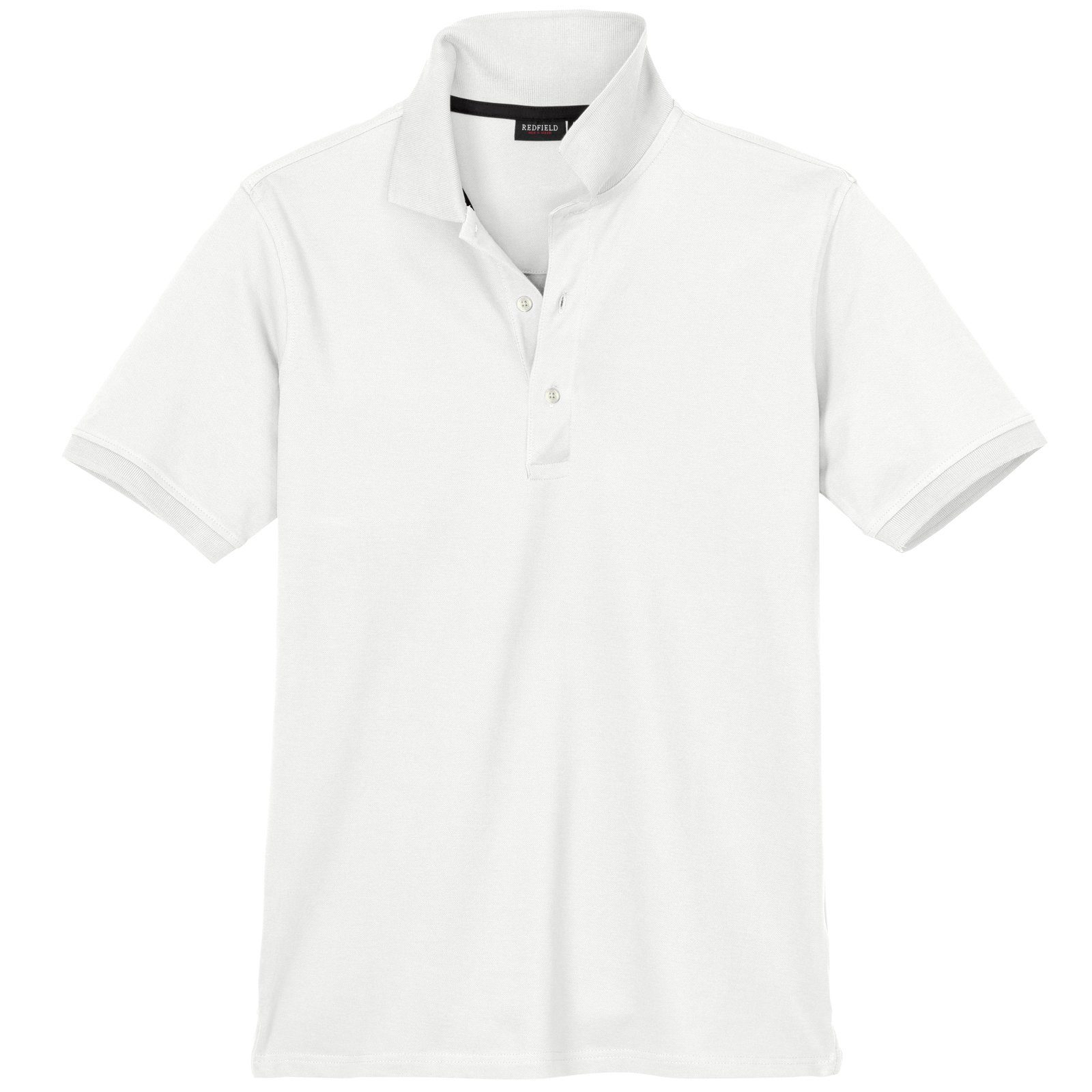 redfield Poloshirt Redfield weißes Basic Stretch-Poloshirt günstig online kaufen