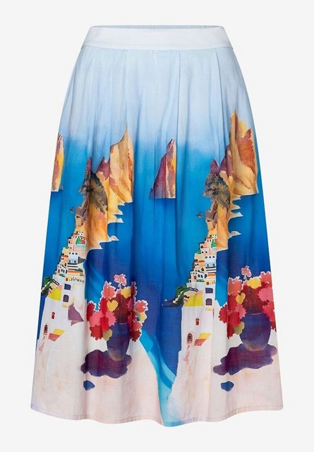 MORE&MORE Sommerrock Amalfi Print CO-Voile Skirt günstig online kaufen