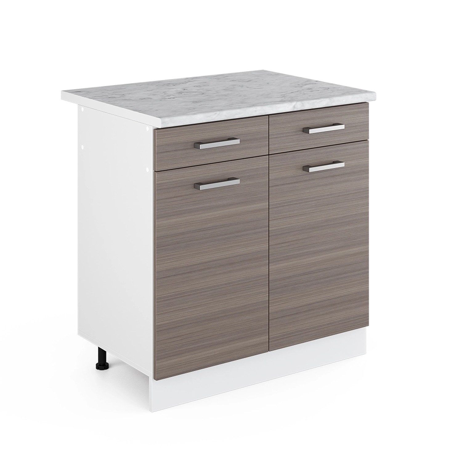 Vicco Unterschrank R-Line, Grau/Weiß, 80 cm, günstig online kaufen