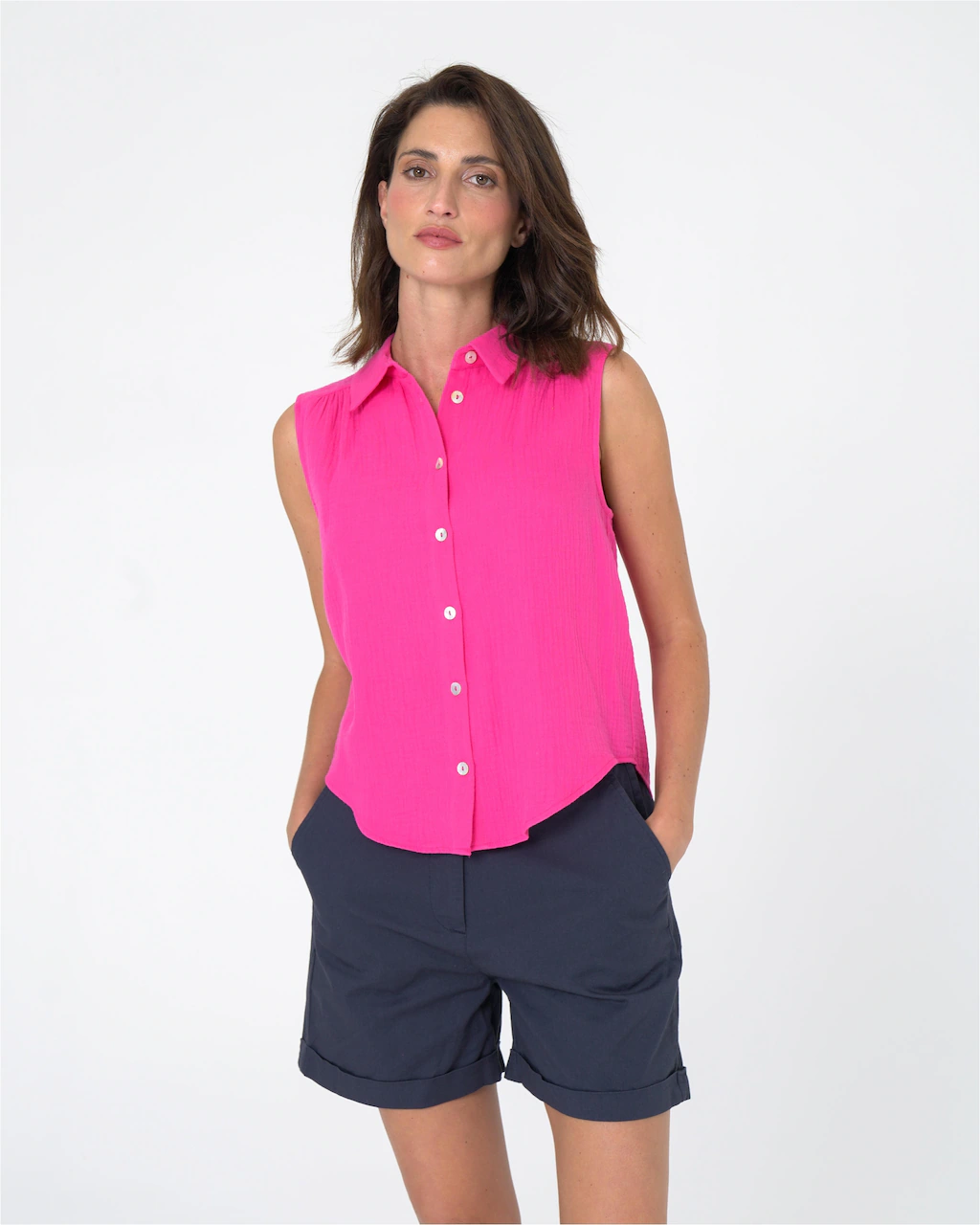 freshlions Klassische Bluse "Ruth", (1 tlg.), im ärmellosen Design günstig online kaufen
