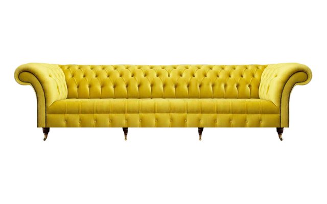 JVmoebel Chesterfield-Sofa Sofa Viersitzer Couch Wohnzimmer Textil Chesterf günstig online kaufen