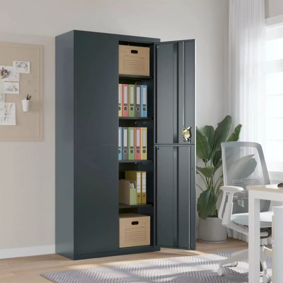 vidaXL Aktenschrank Aktenschrank Büroschrank Home Office Ablage Büro Anthra günstig online kaufen