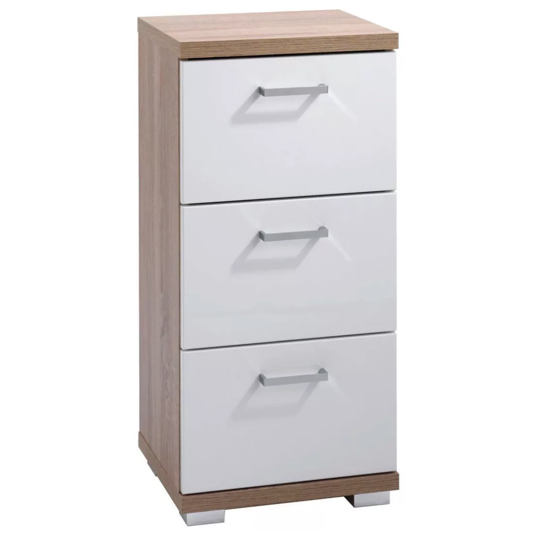 byLIVING Badkommode "Nebraska", Breite 35 cm, Badezimmerschrank mit Metallg günstig online kaufen