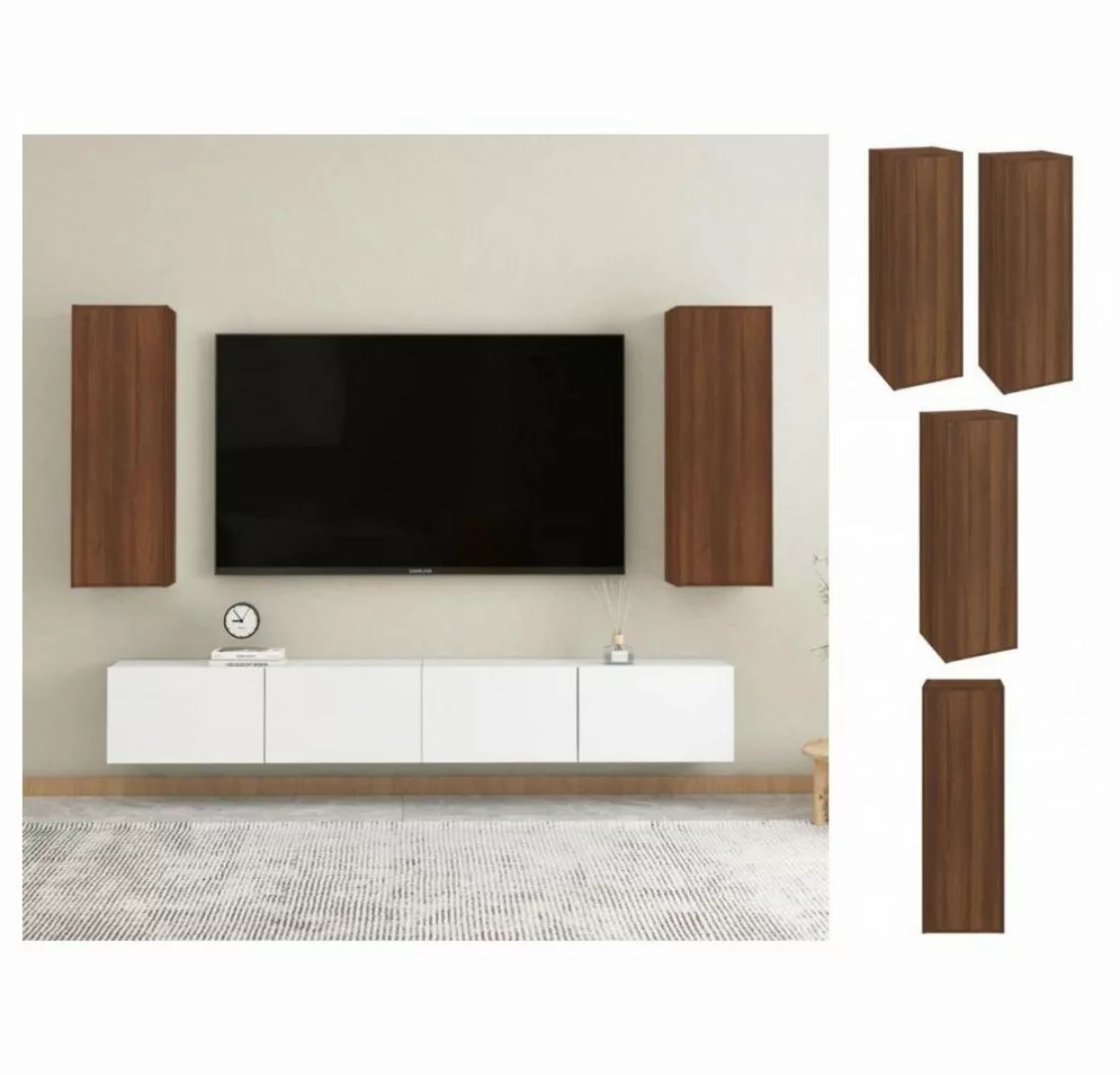 vidaXL TV-Schrank TV-Schränke 2 Stk Braun Eichen-Optik 30,5x30x90 Spanplatt günstig online kaufen