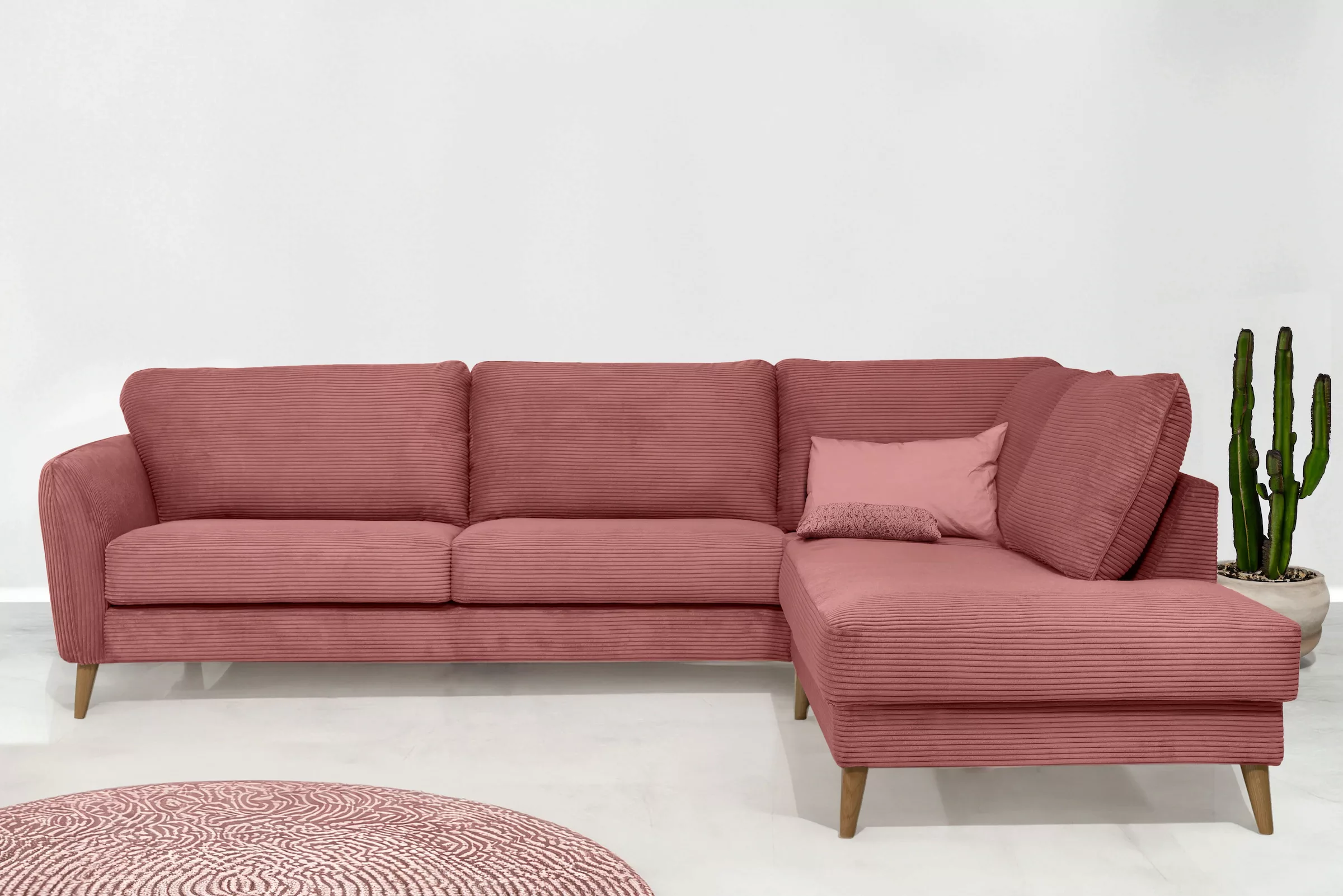 Home affaire Ecksofa MARSEILLE 278/202 cm, L-Form, Ottom. rechts/links, mit günstig online kaufen