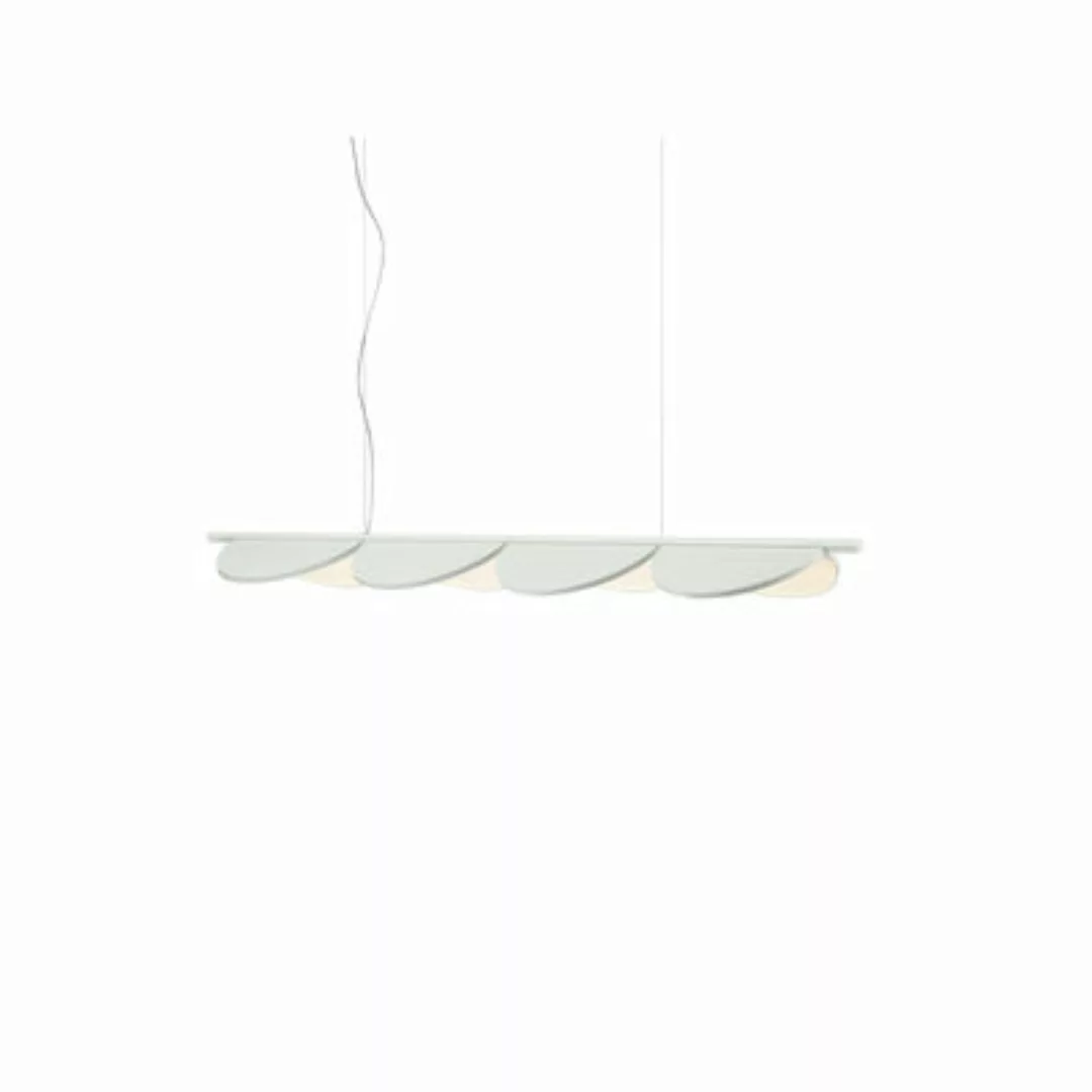 Pendelleuchte Almendra Linear S4 metall weiß / LED - L 166,5 cm / 4 drehbar günstig online kaufen
