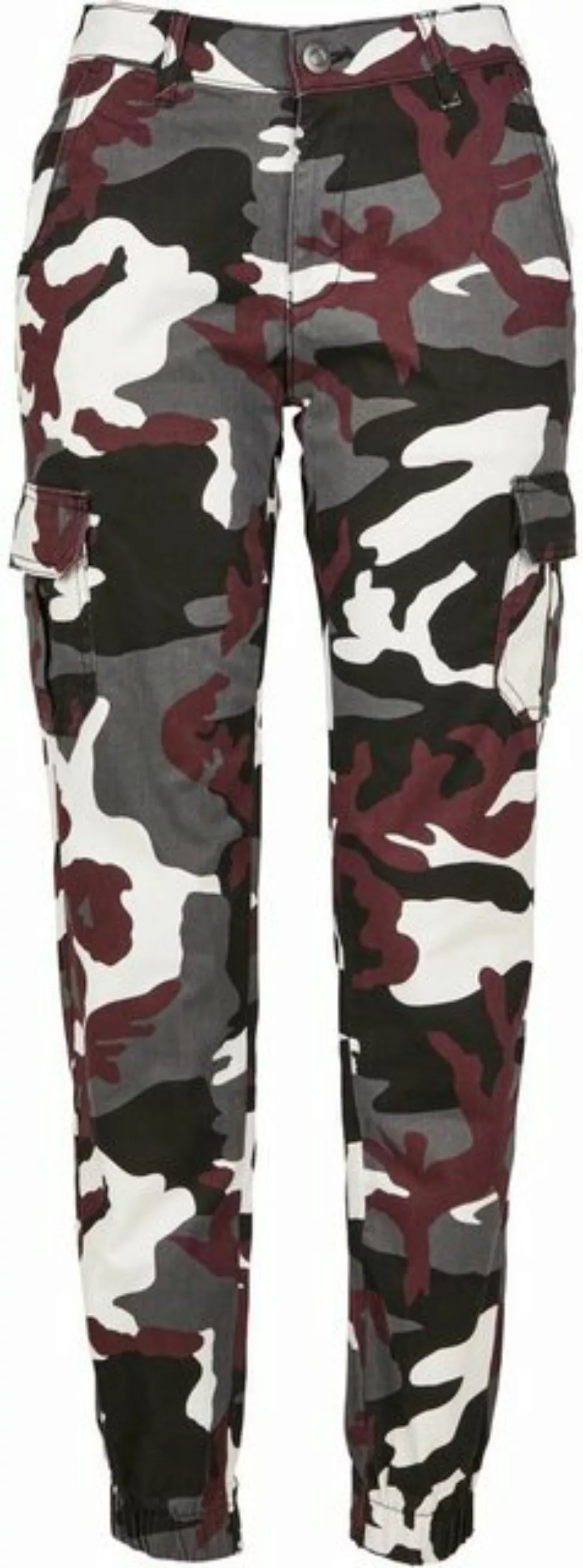 Urban Classics Ladies Hosen HIGH WAIST CAMO CARGO günstig online kaufen