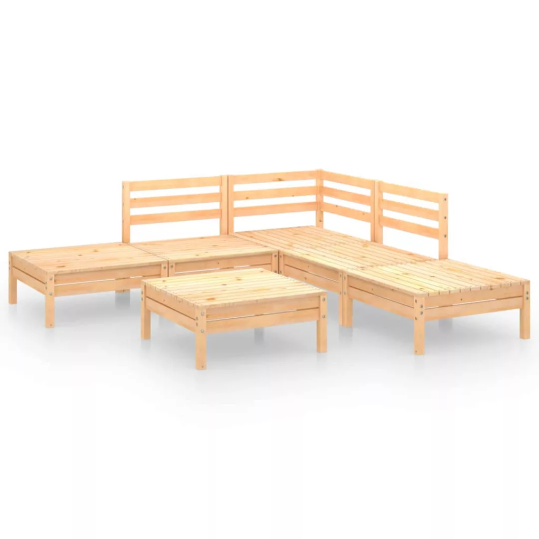 6-tlg. Garten-lounge-set Massivholz Kiefer günstig online kaufen