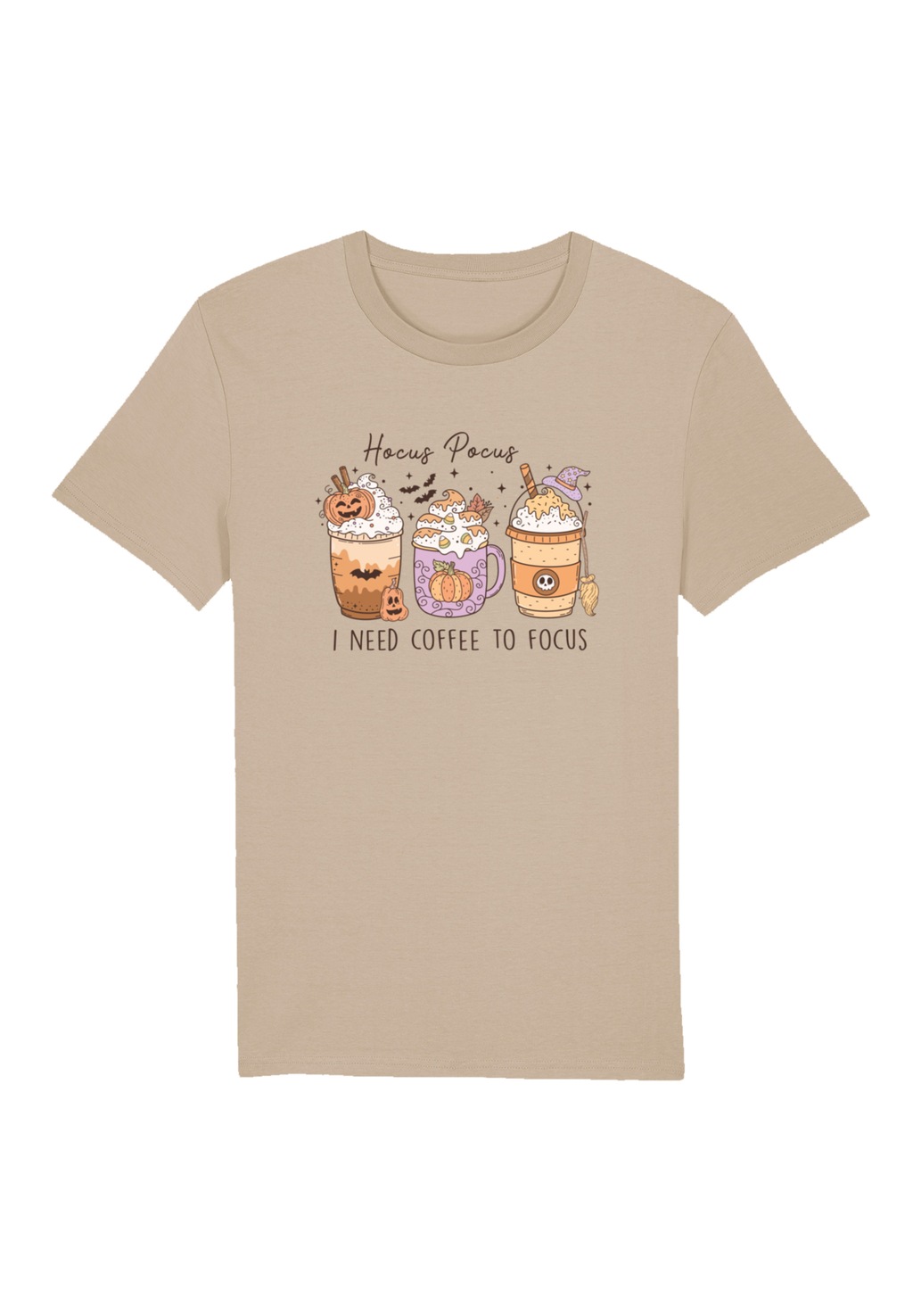 F4NT4STIC T-Shirt "Retro Halloween Hocus Pocus I Need Coffee To Focus", Pre günstig online kaufen