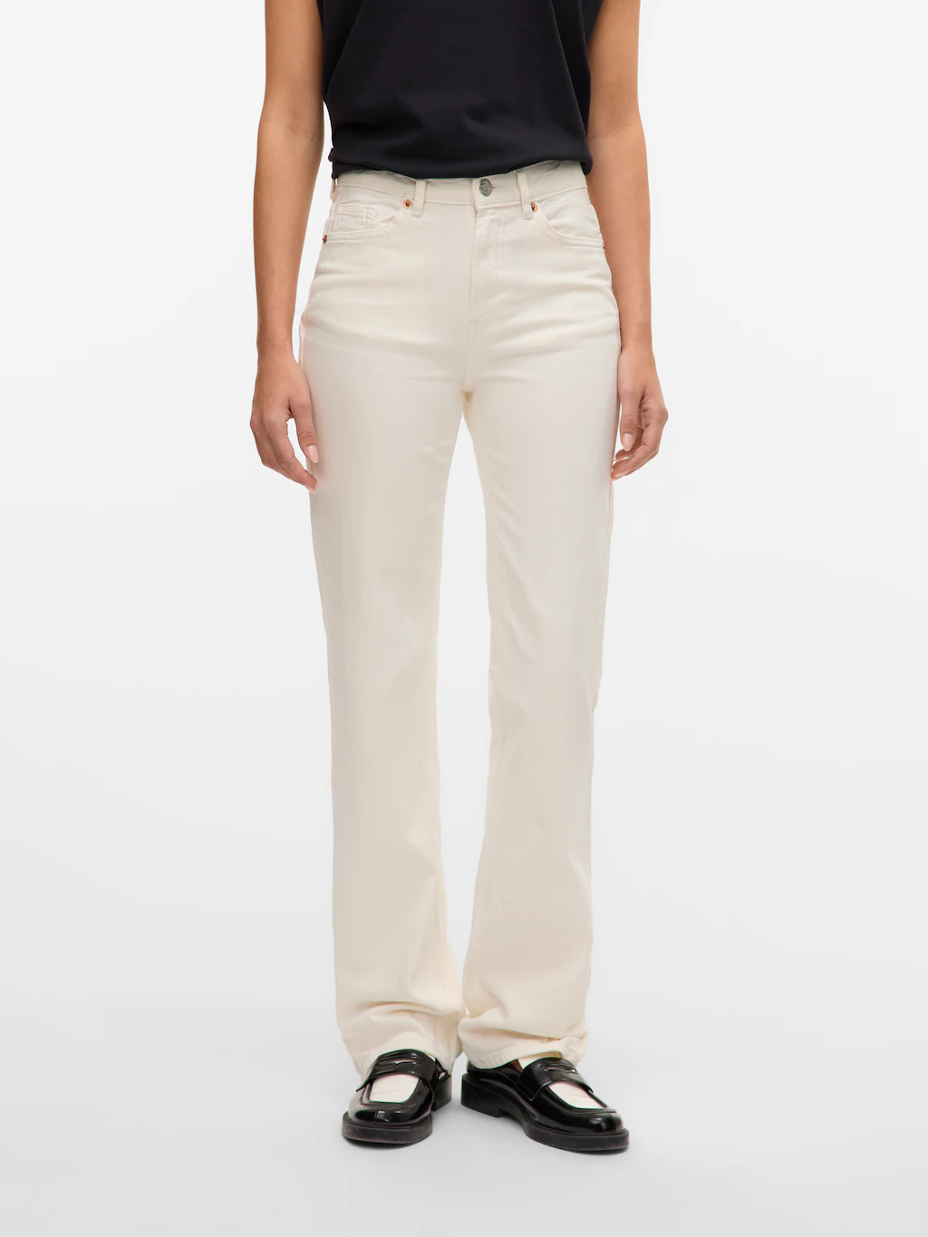 Vero Moda Straight-Jeans "VMTESSA HR STRAIGHT JEANS COLOR GA NOOS" günstig online kaufen