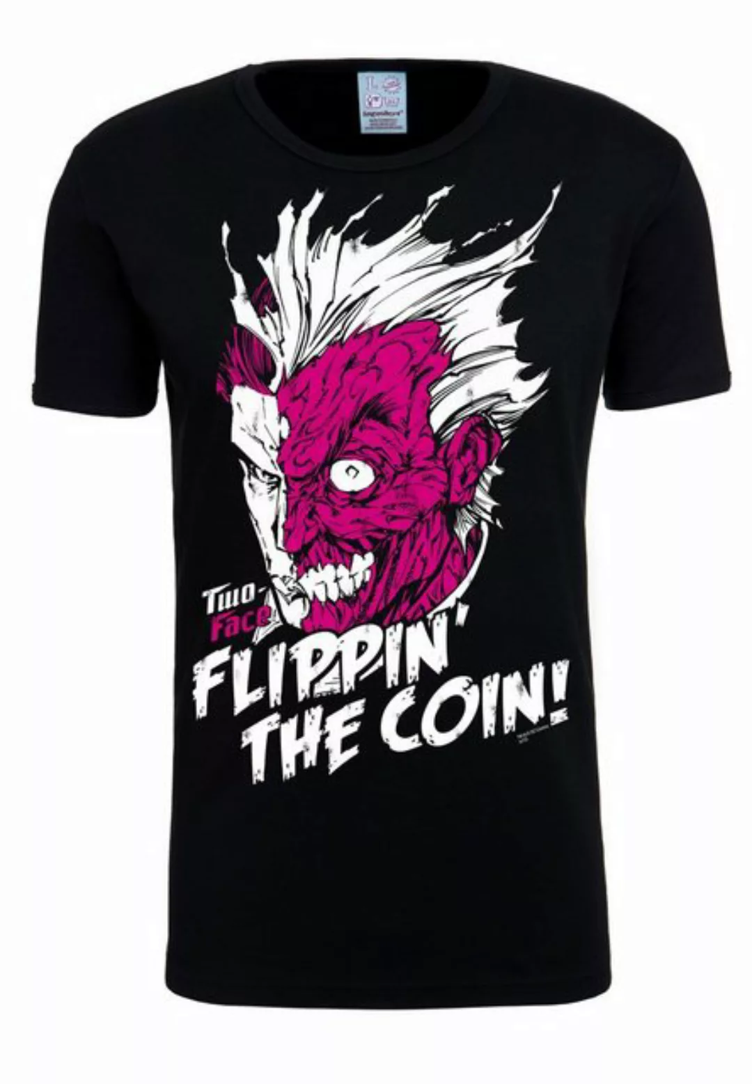 LOGOSHIRT T-Shirt "Two-Face – Flippin The Coin", mit lizenziertem Originald günstig online kaufen