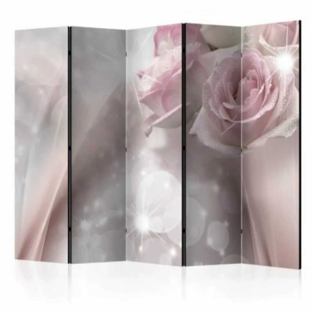 artgeist Paravent Dewy Roses II [Room Dividers] mehrfarbig Gr. 225 x 172 günstig online kaufen