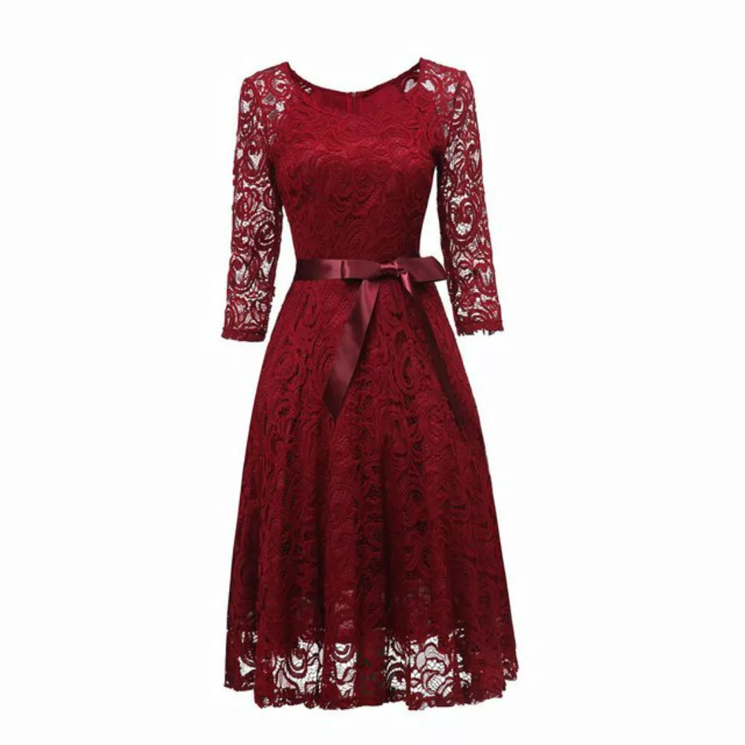 AFAZ New Trading UG Spitzenkleid Damen Vintage Brautjungfernkleider für Hoc günstig online kaufen