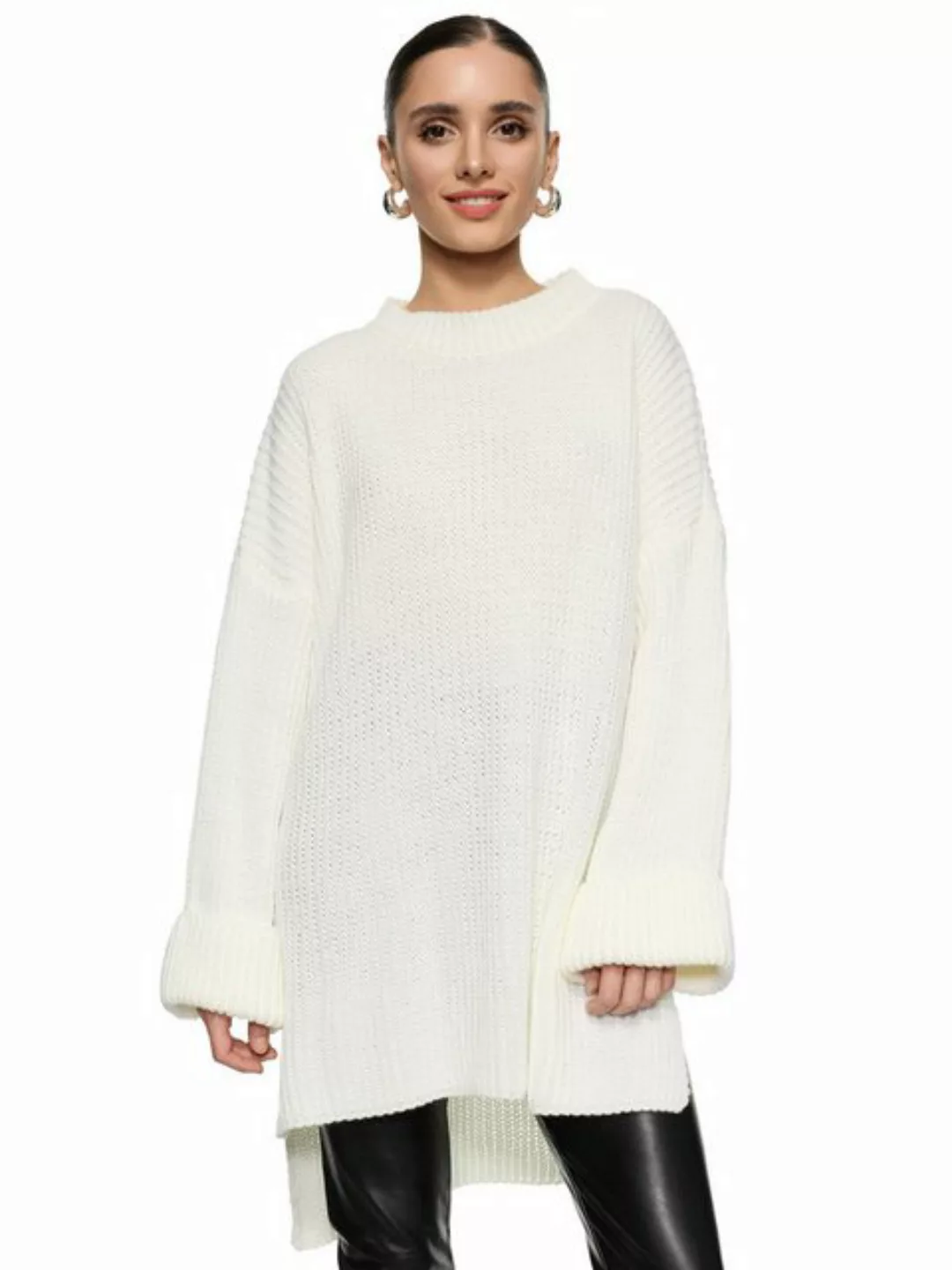 Worldclassca Longpullover WORLDCLASSCA Damen Oversize Strickpulllover Lang günstig online kaufen